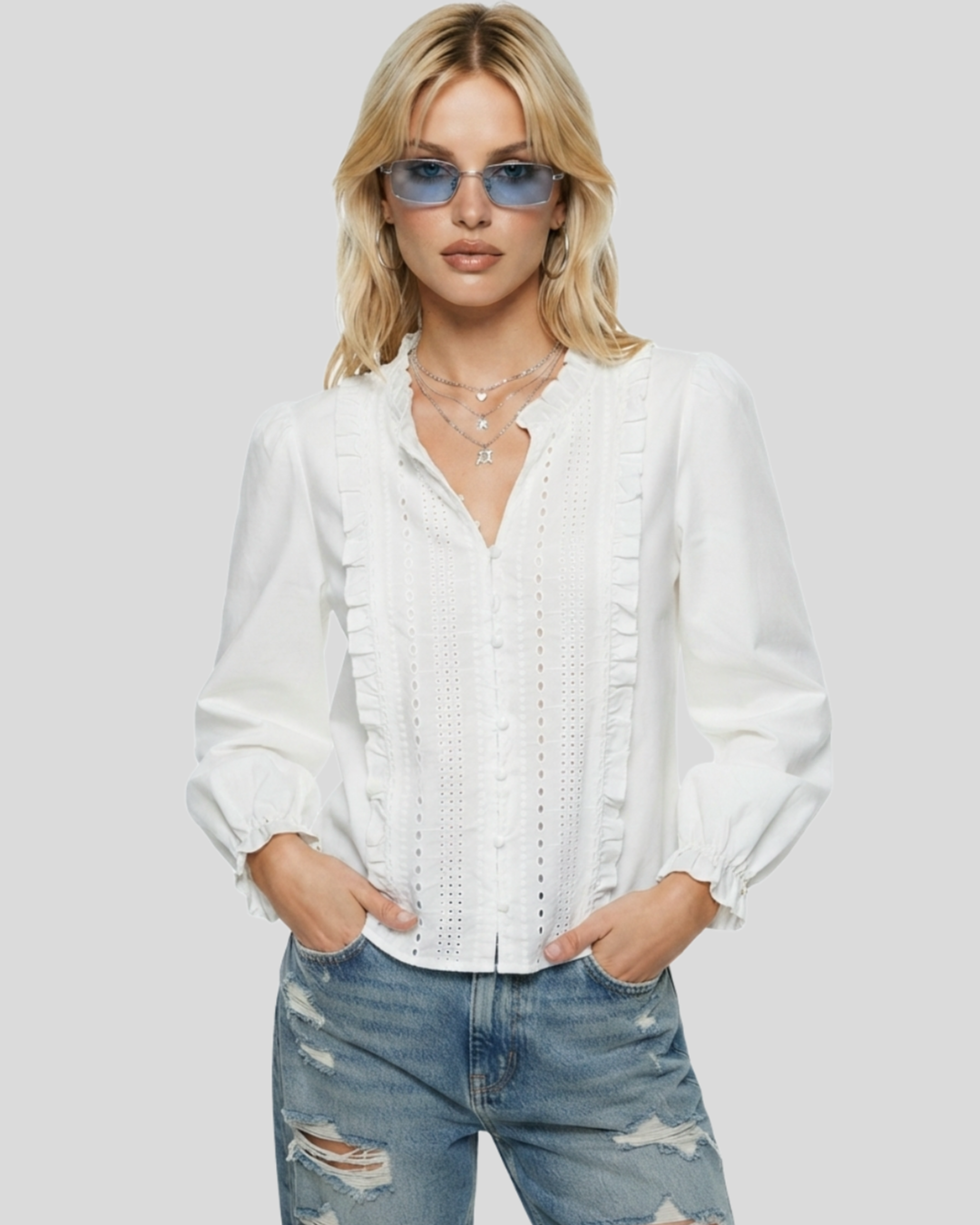 Camisa Babado — tam P
