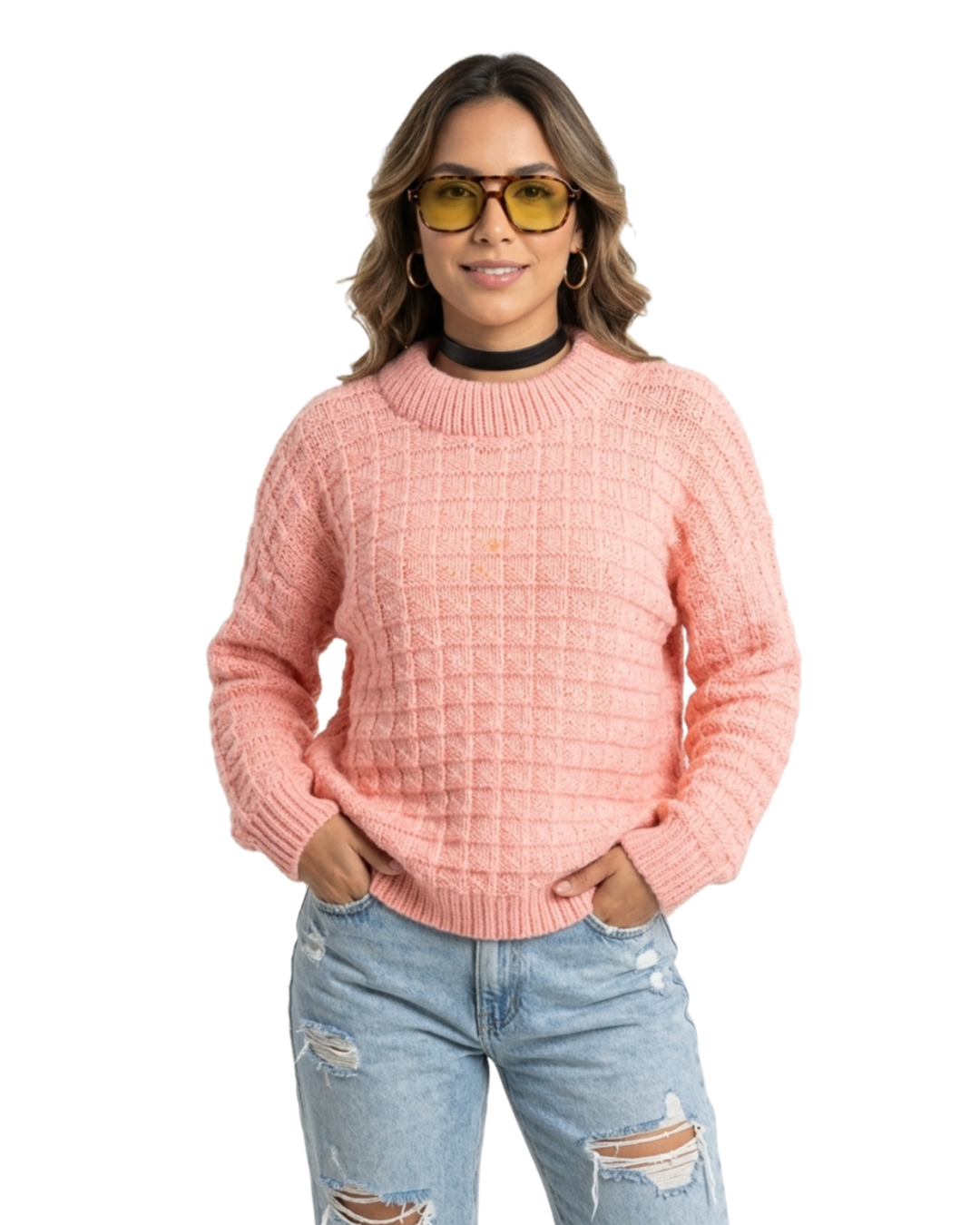 Tricô Rosa - tam (G)