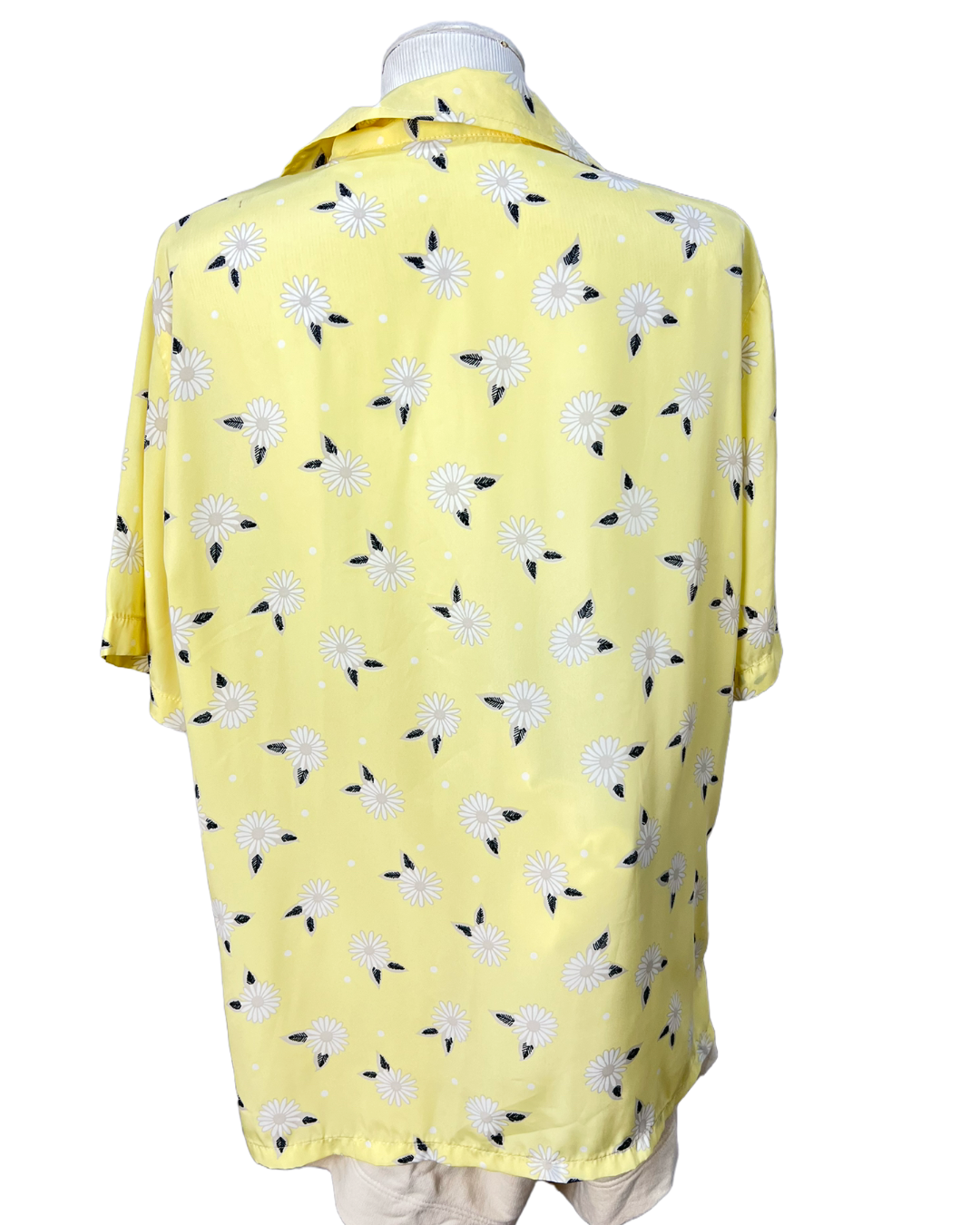 Camisa Amarela Flores - tam (G)