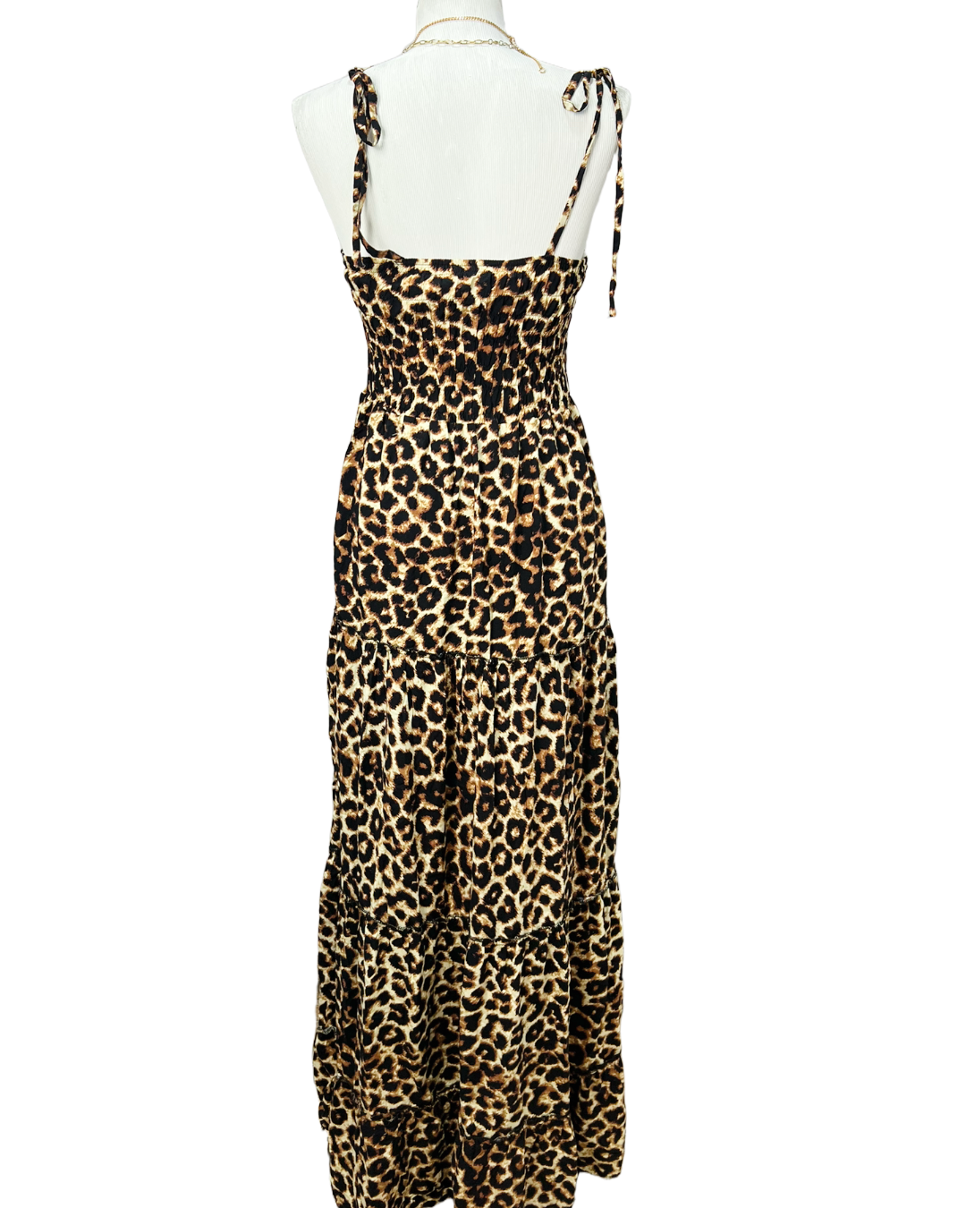 Vestido Longo Animal - tam (M)