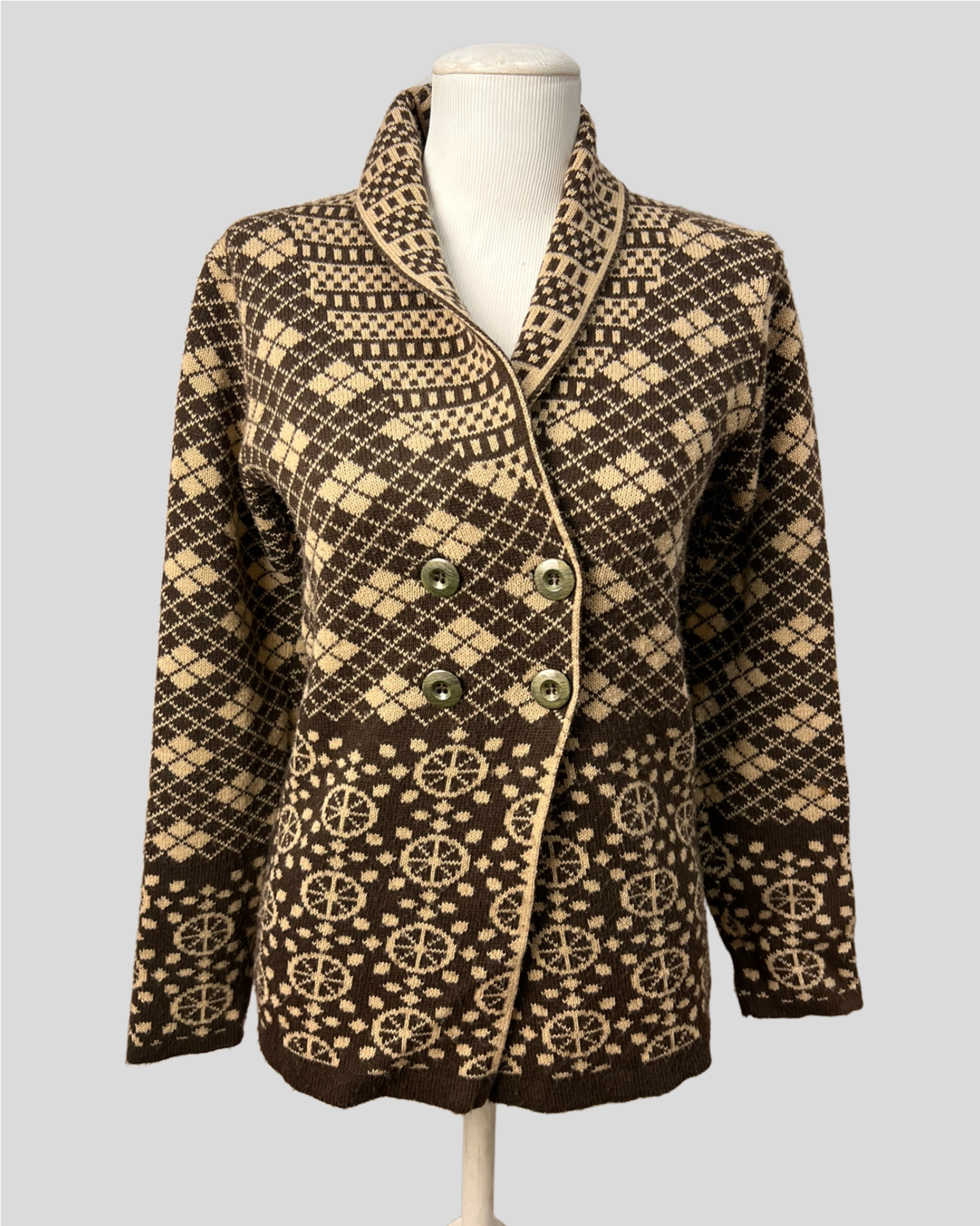 Cardigan Marrom  —  tam M