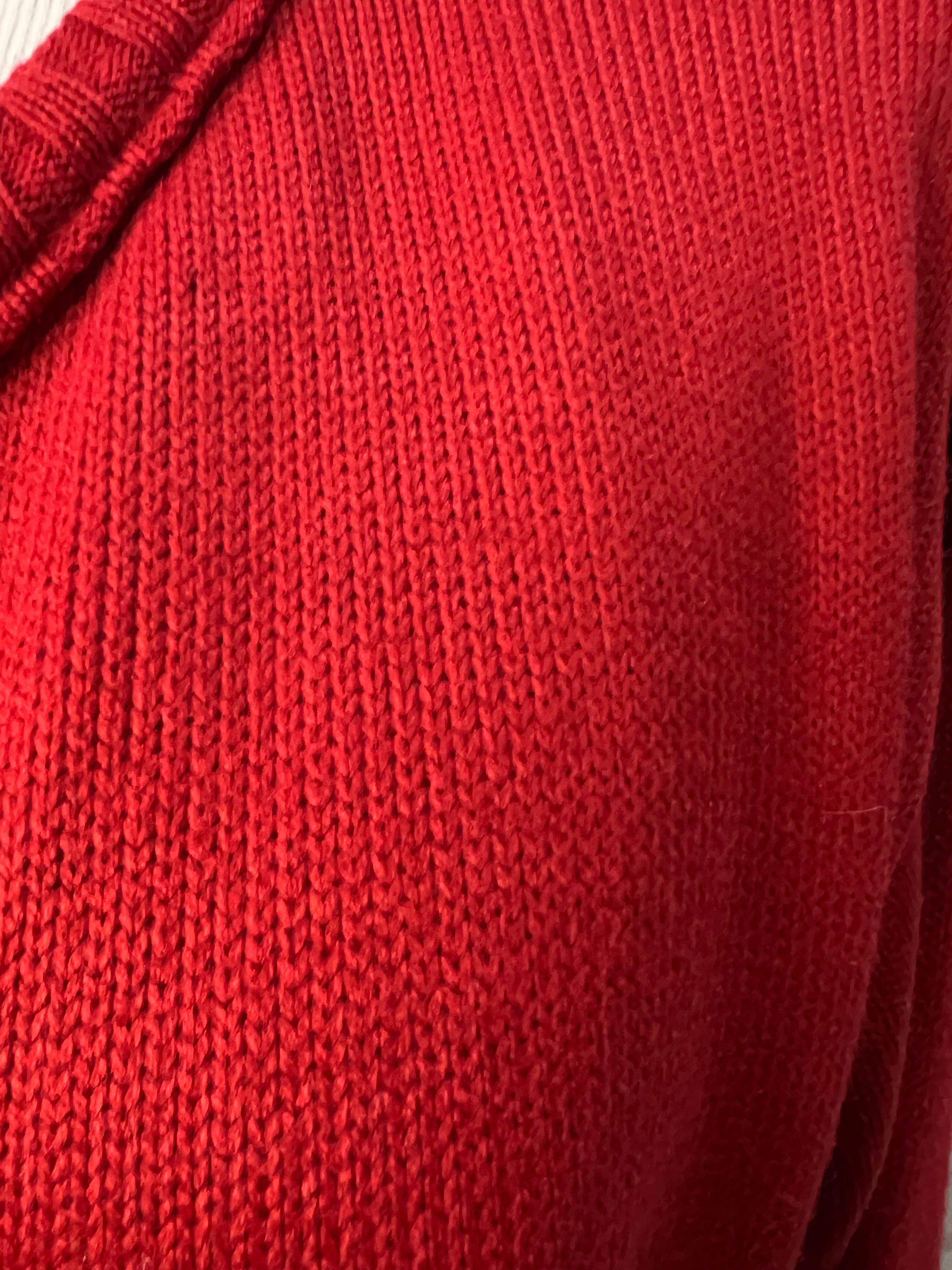 Cardigan Red Vintage — tam G