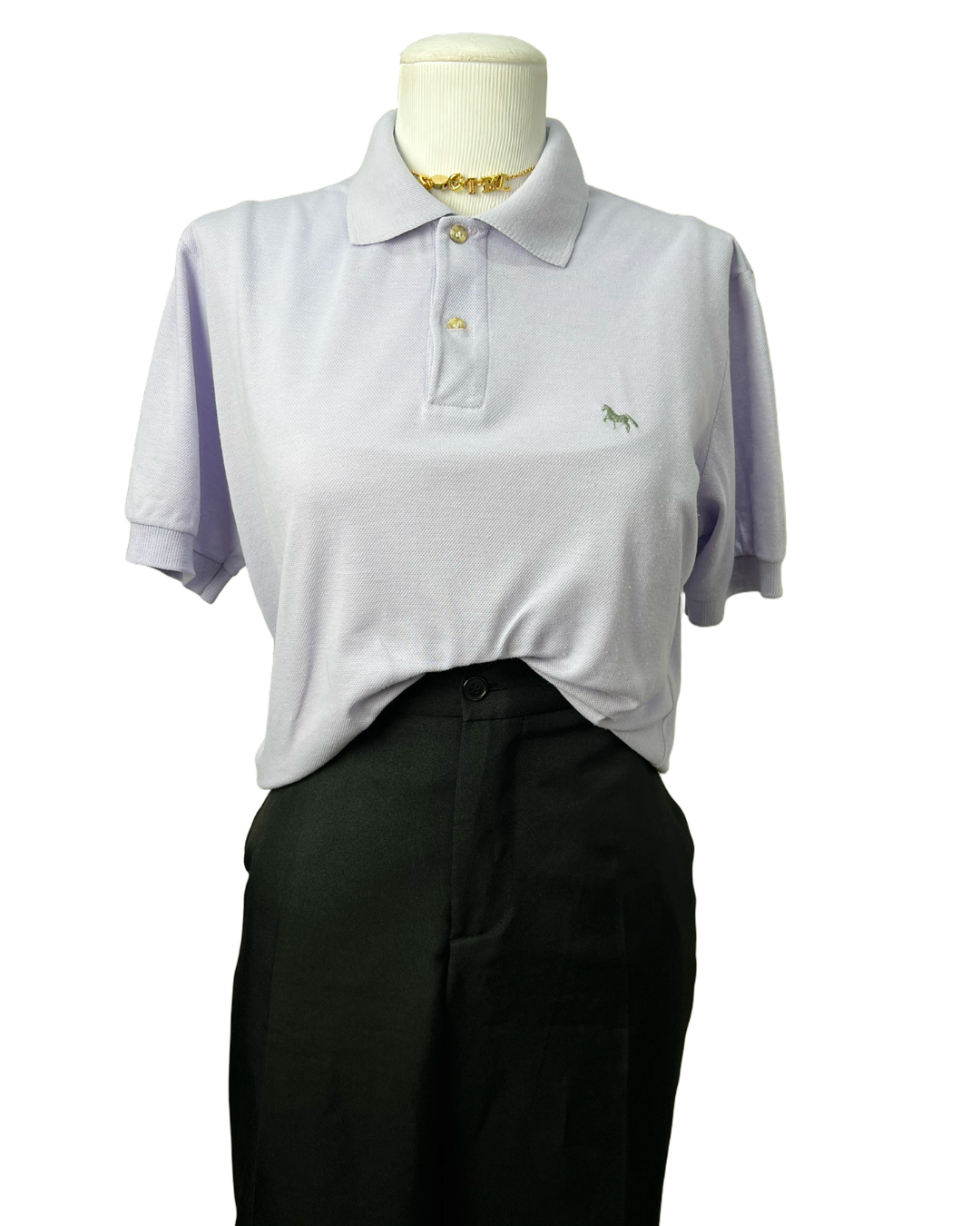 Camisa Polo Lilás Vintage - tam (M)