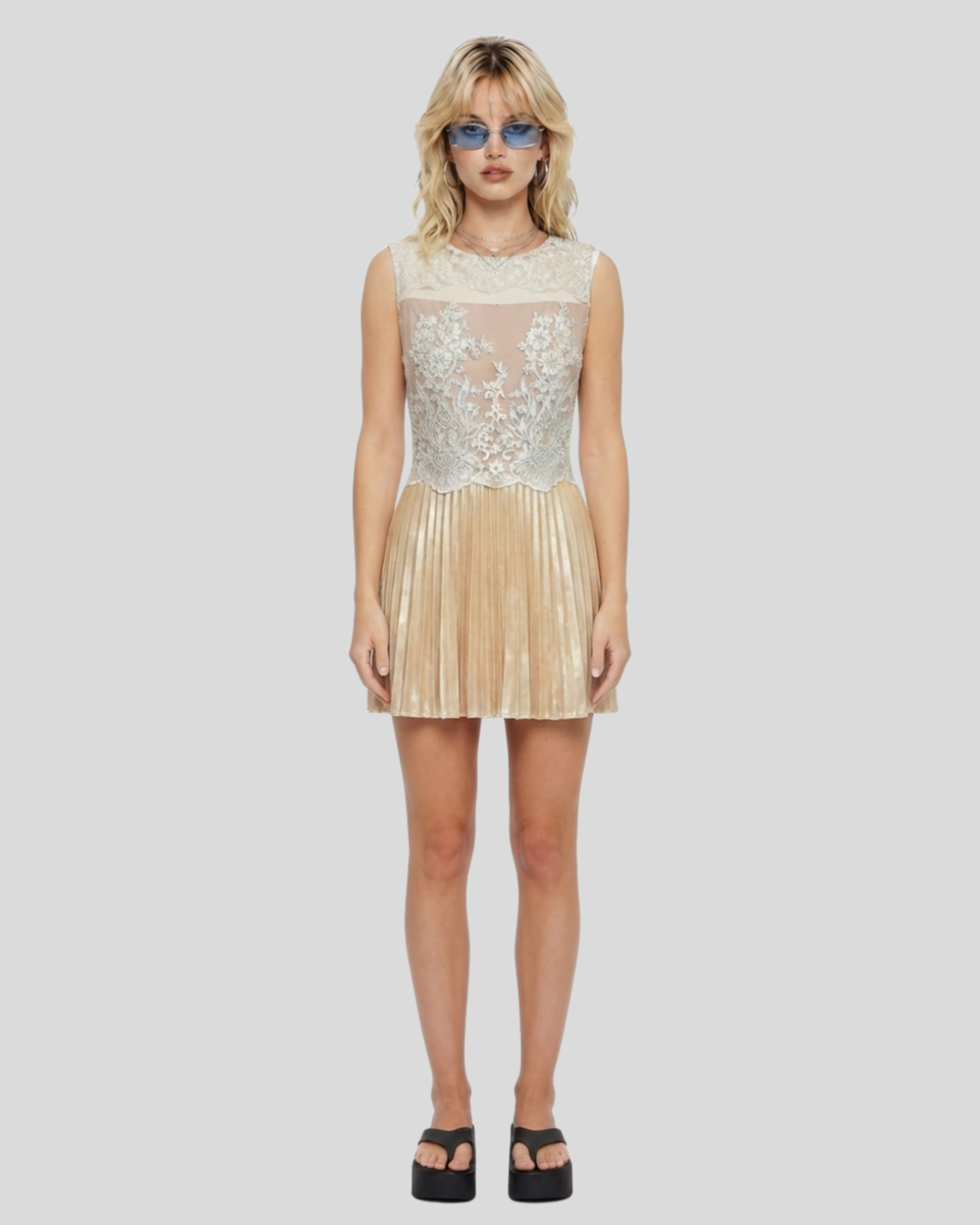 Vestido  Renda Nude -  tam (P)