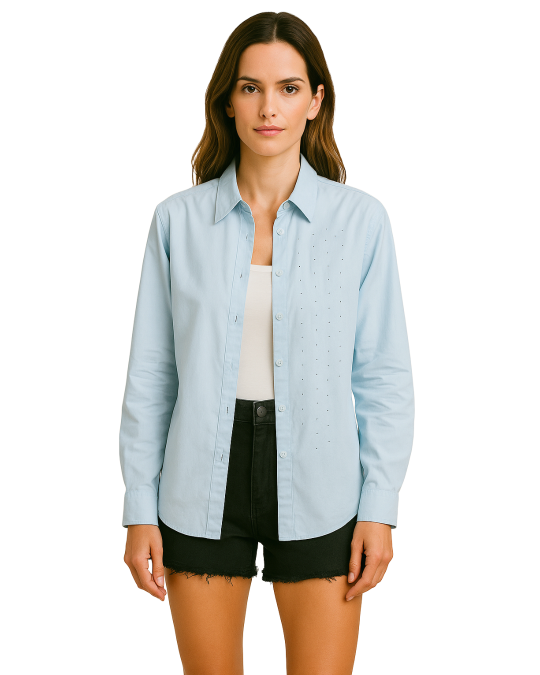 Camisa Estilizada Azul- tam (P)