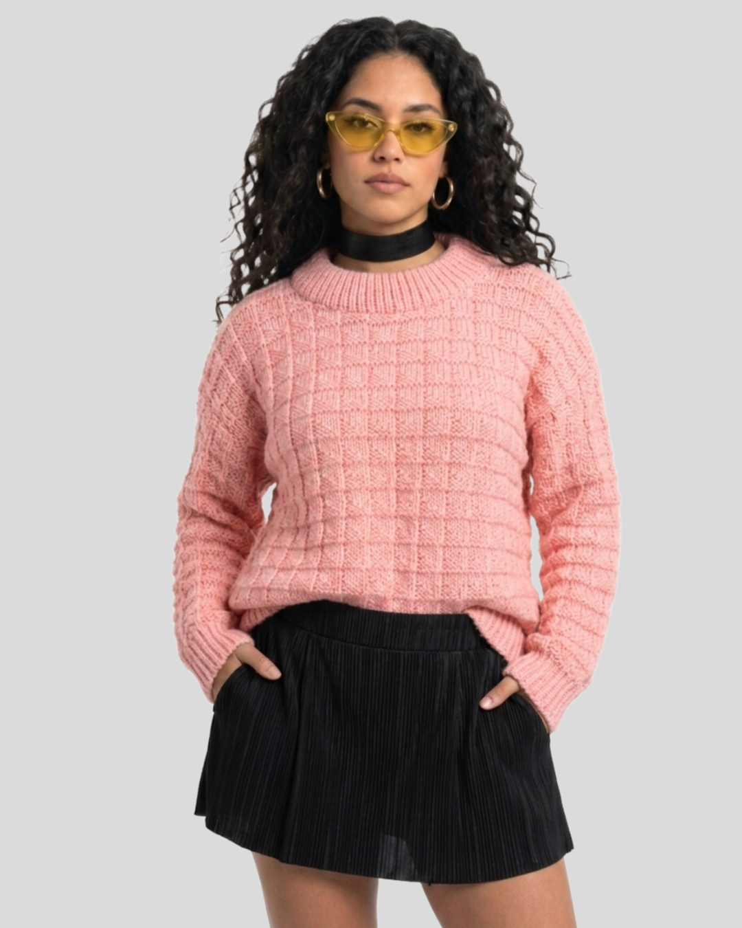 Tricô Rosa - tam (G)