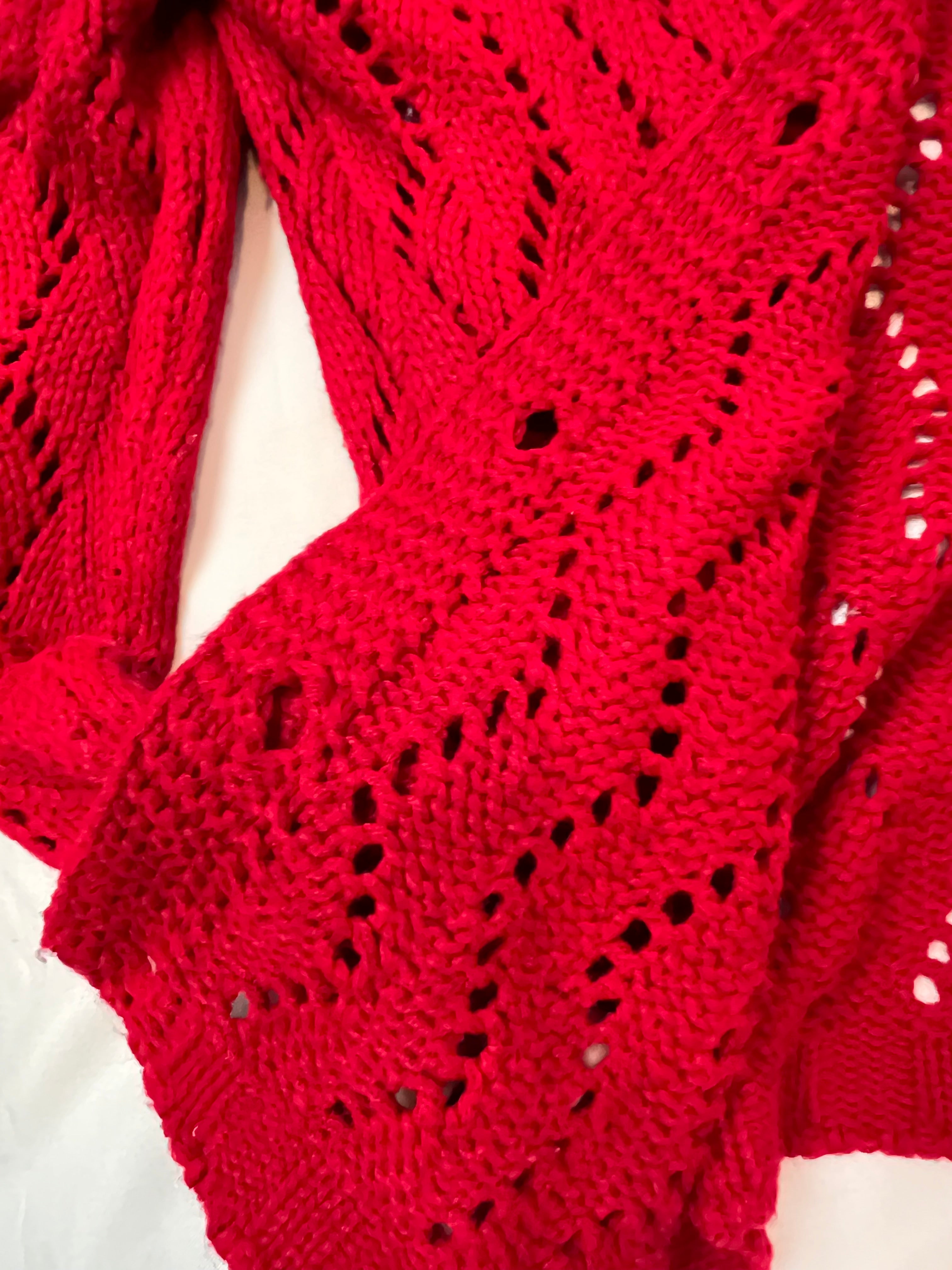 Cardigan Red - tam (M)