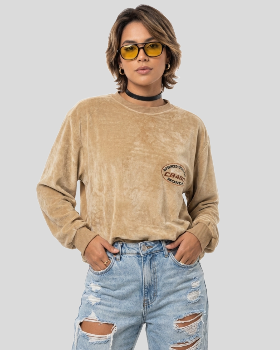 Moletom Honda Veludo — tam G