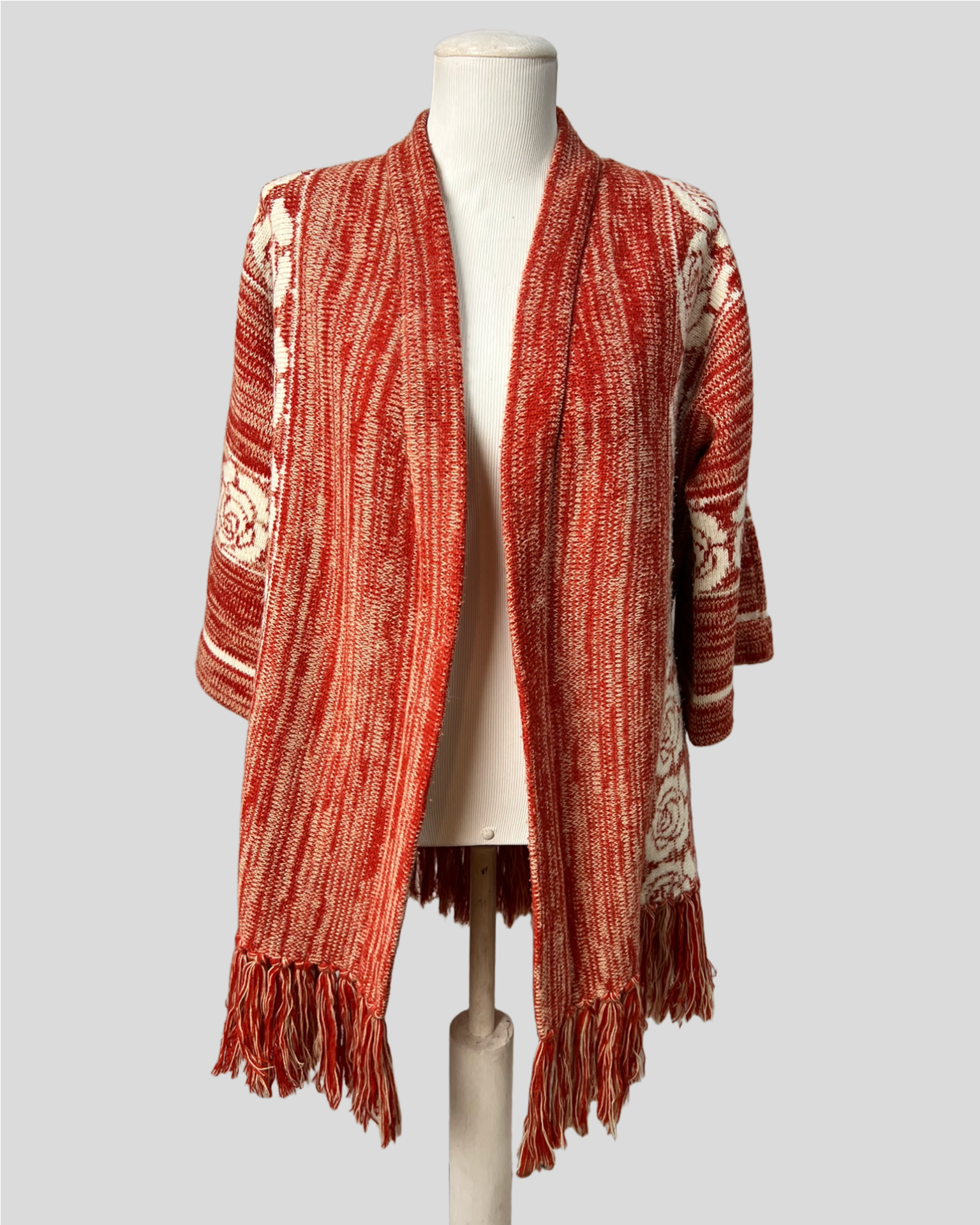 Cardigan Roses  Red —  tam M