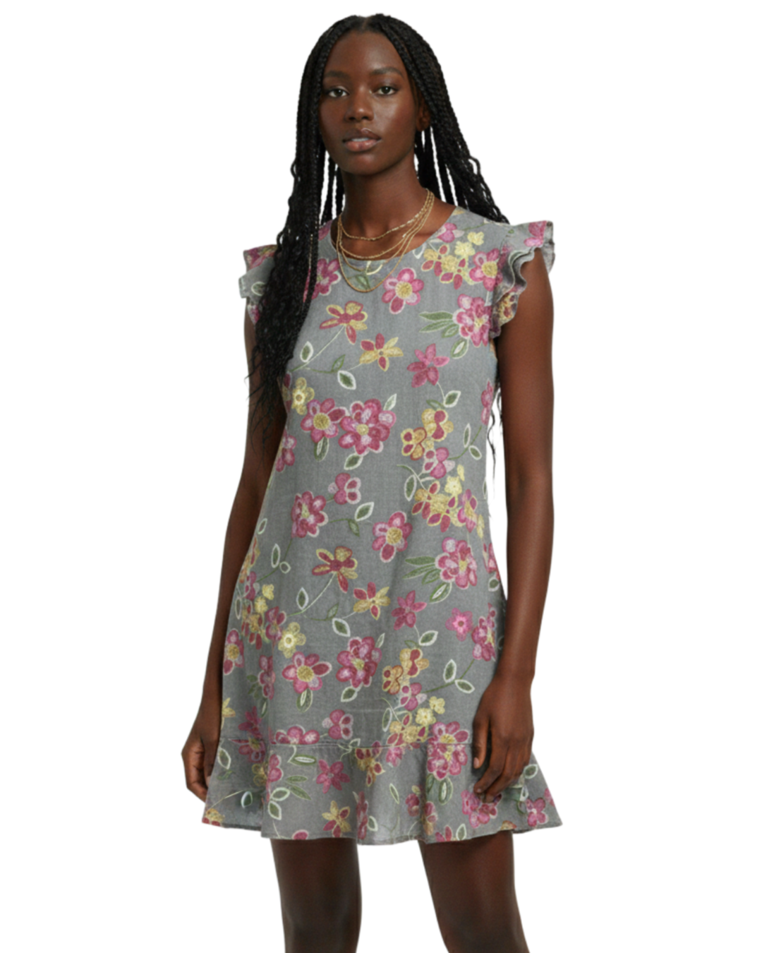 Vestido flores- tam (GG)