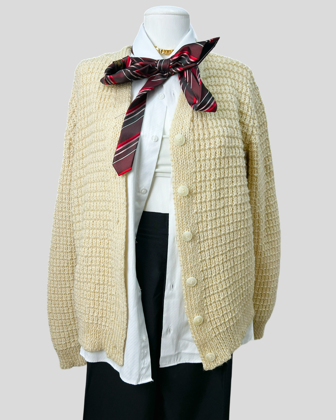 Cardigan Creme - tam (P)