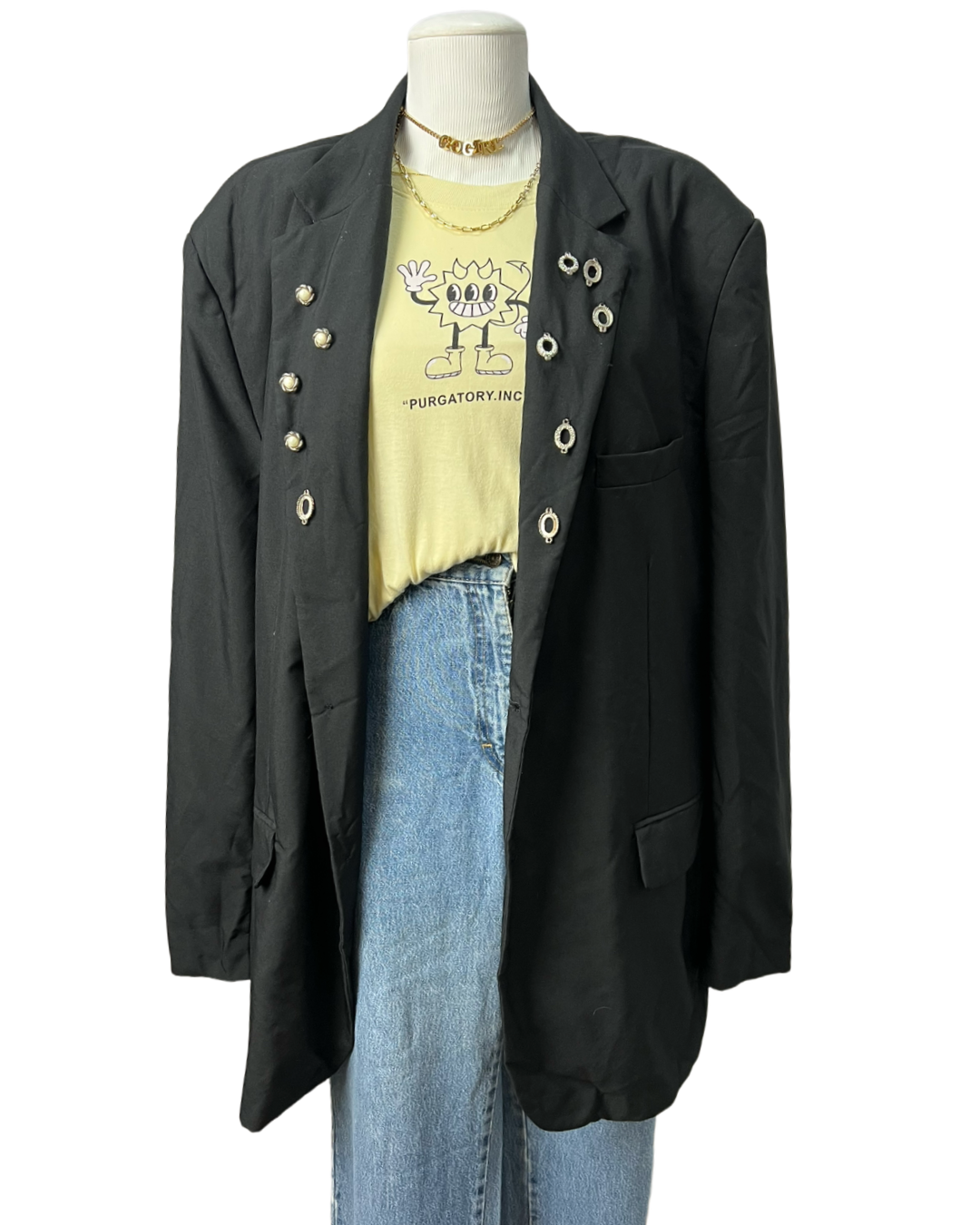 Blazer Estilizado Pins - tam (GG)