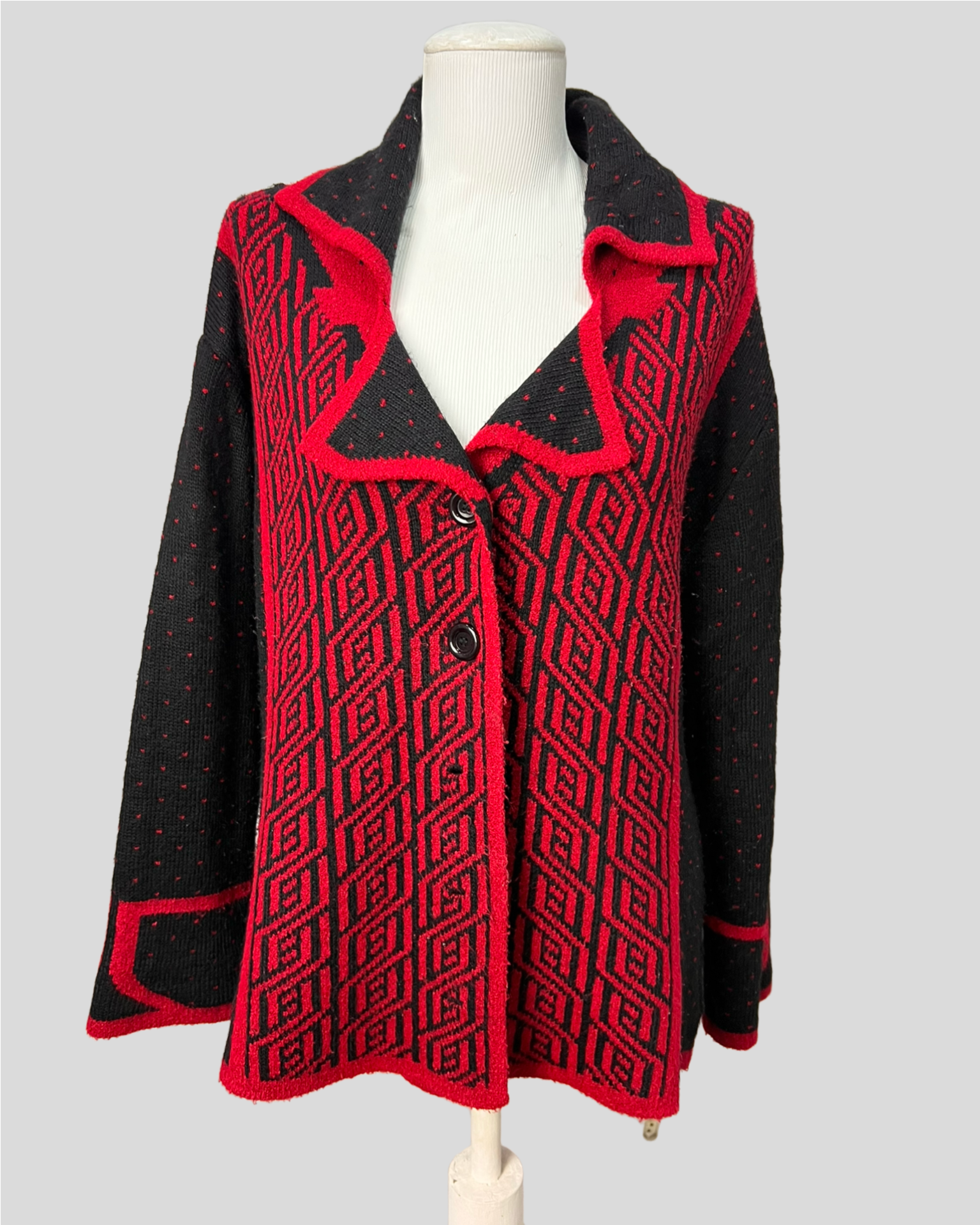 Cardigan Vintage Red — tam M