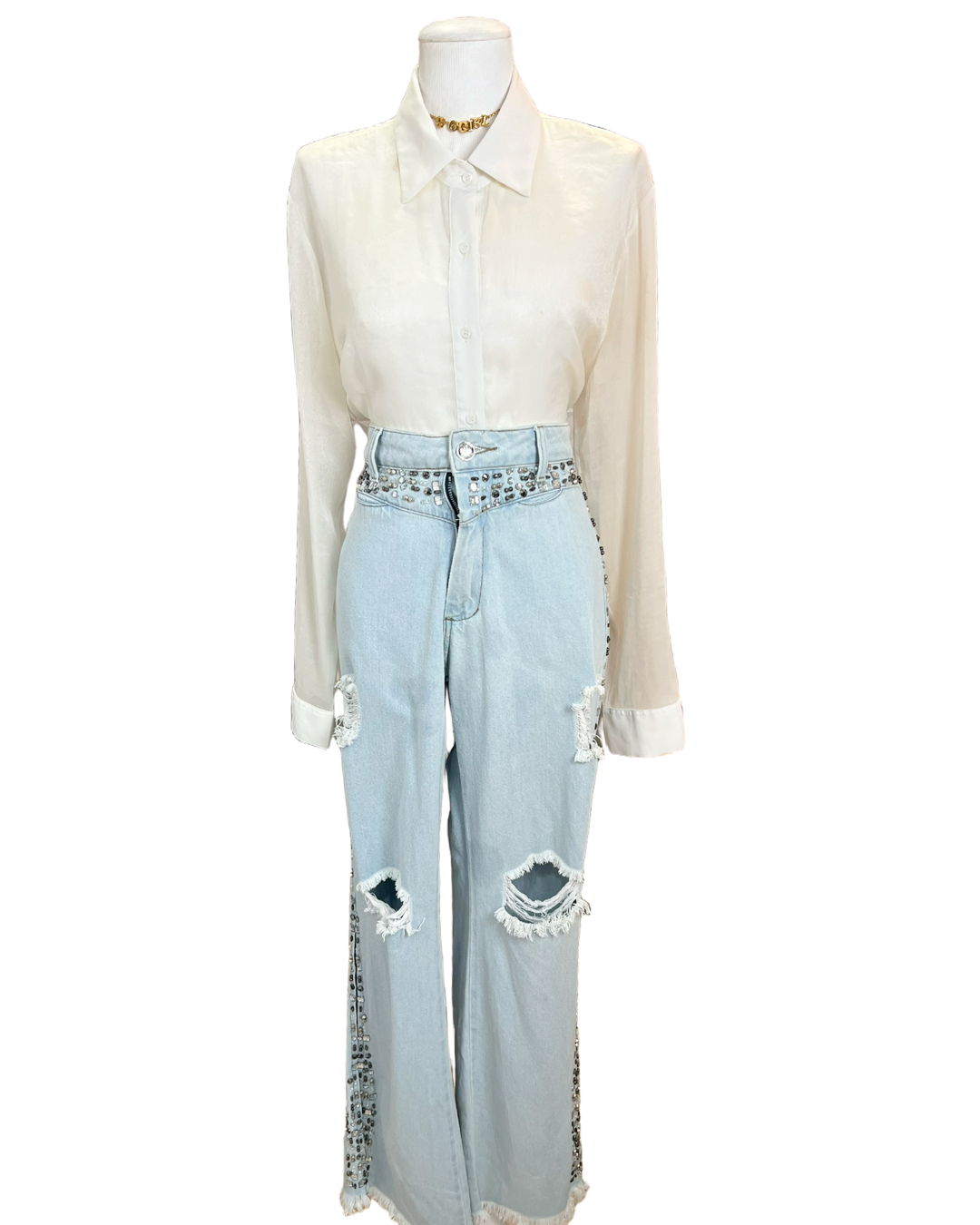 Calça Strass - tam (40)