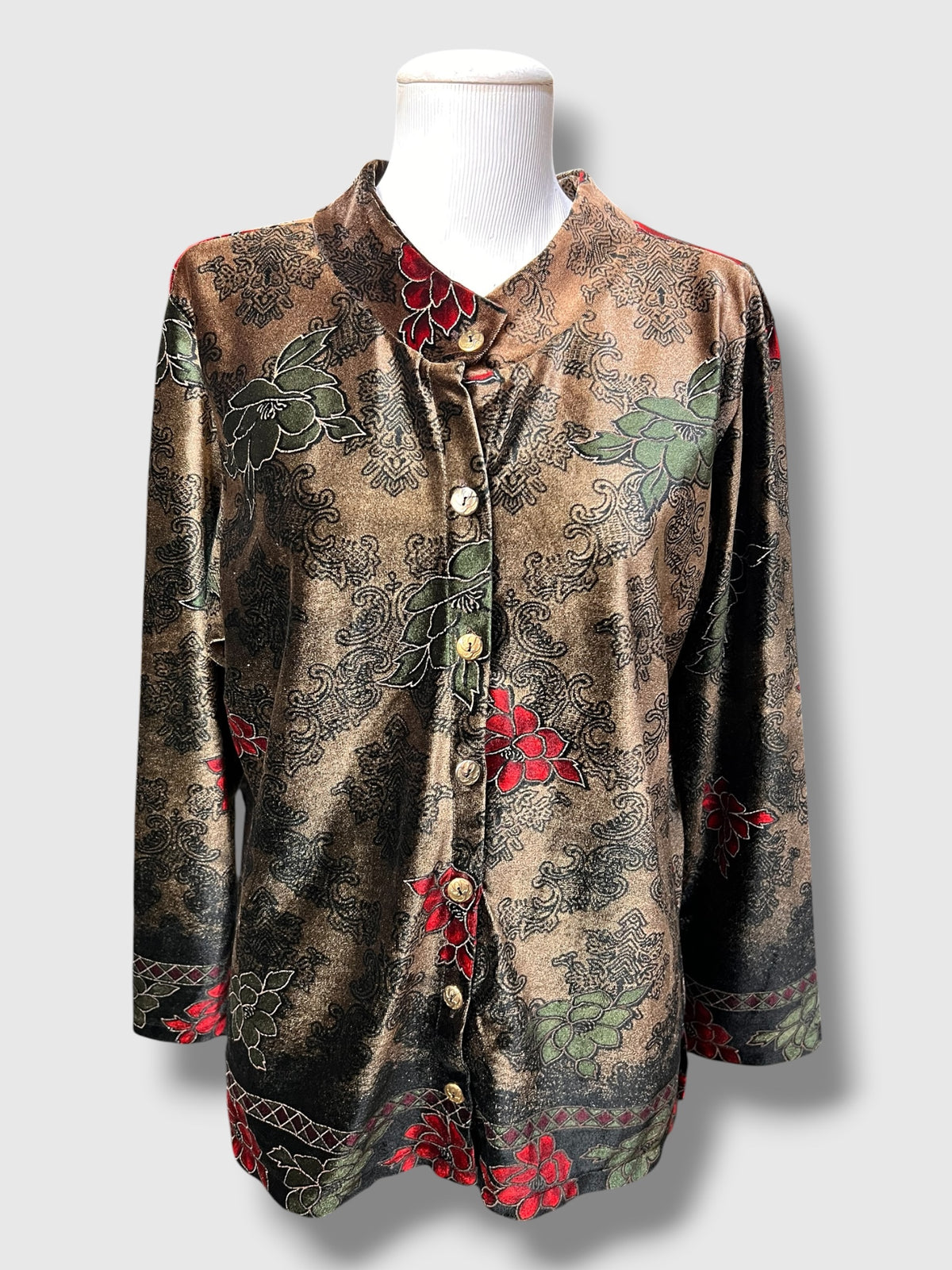Camisa Vintage Veludo — tam G