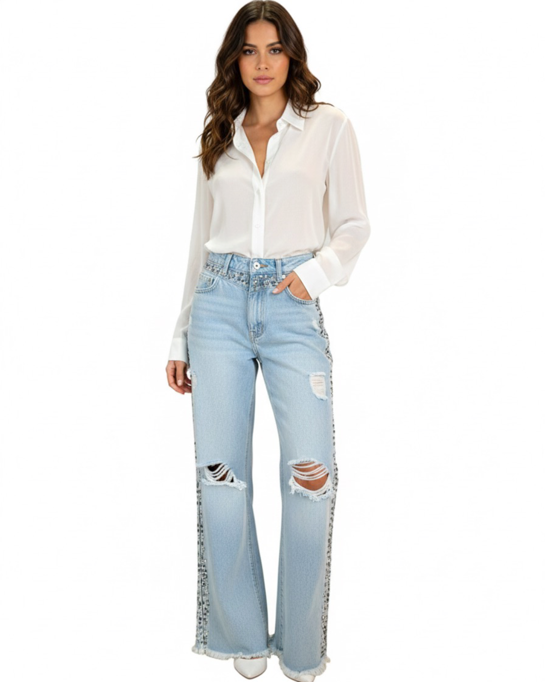 Calça Strass - tam (40)
