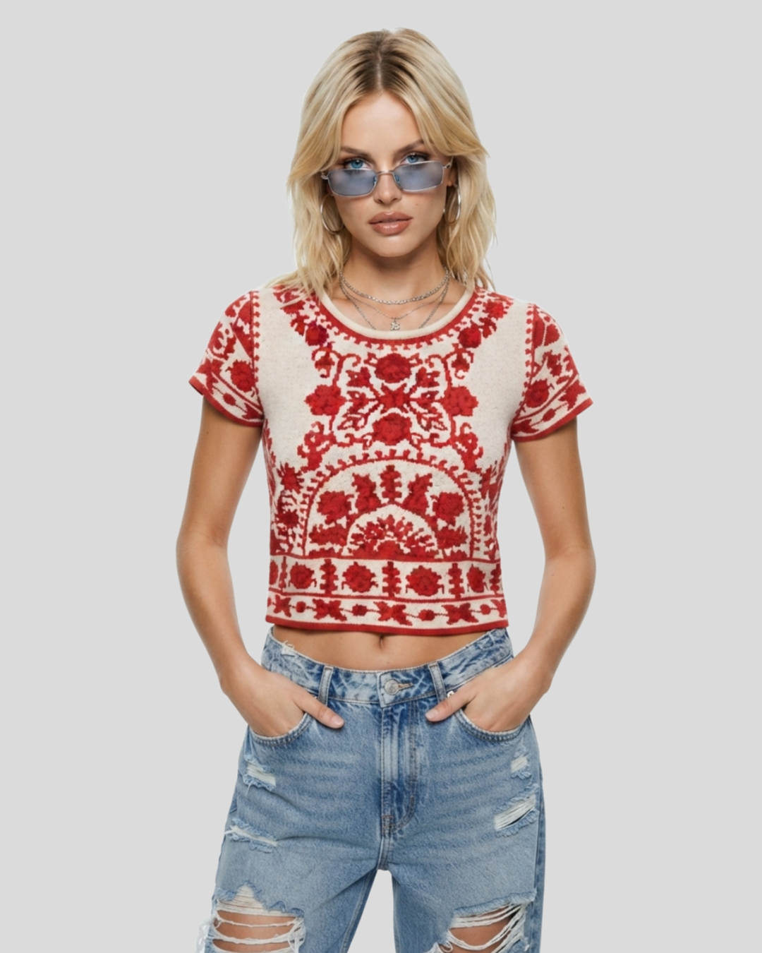 Camiseta Cropped Raizz — tam P