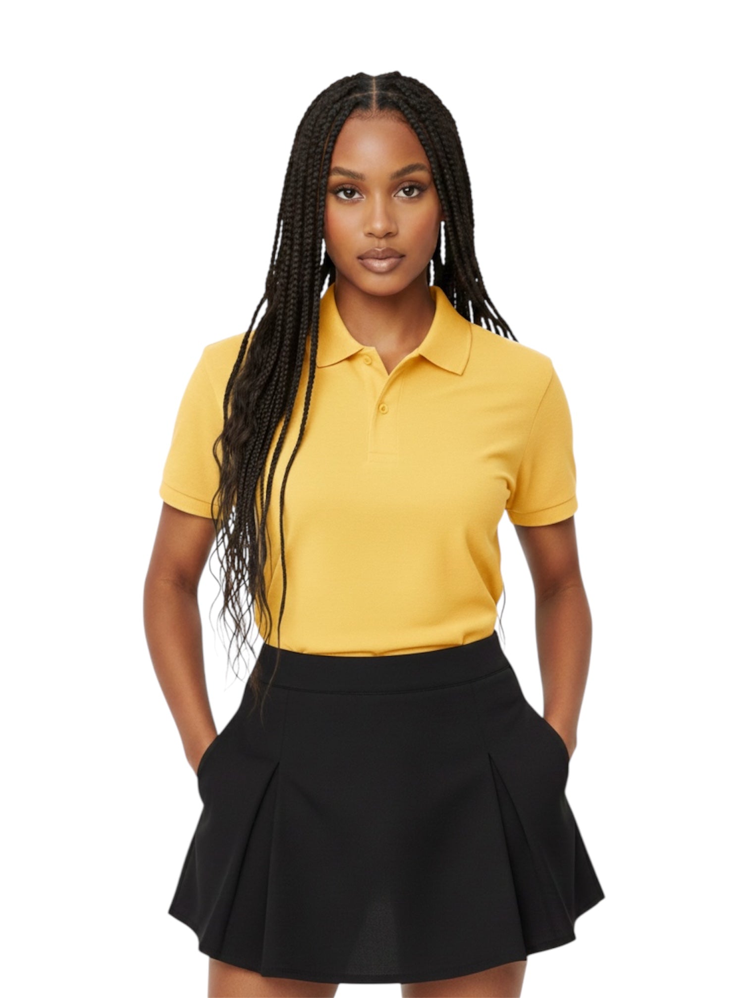 Camisa Polo Amarela - tam (M)