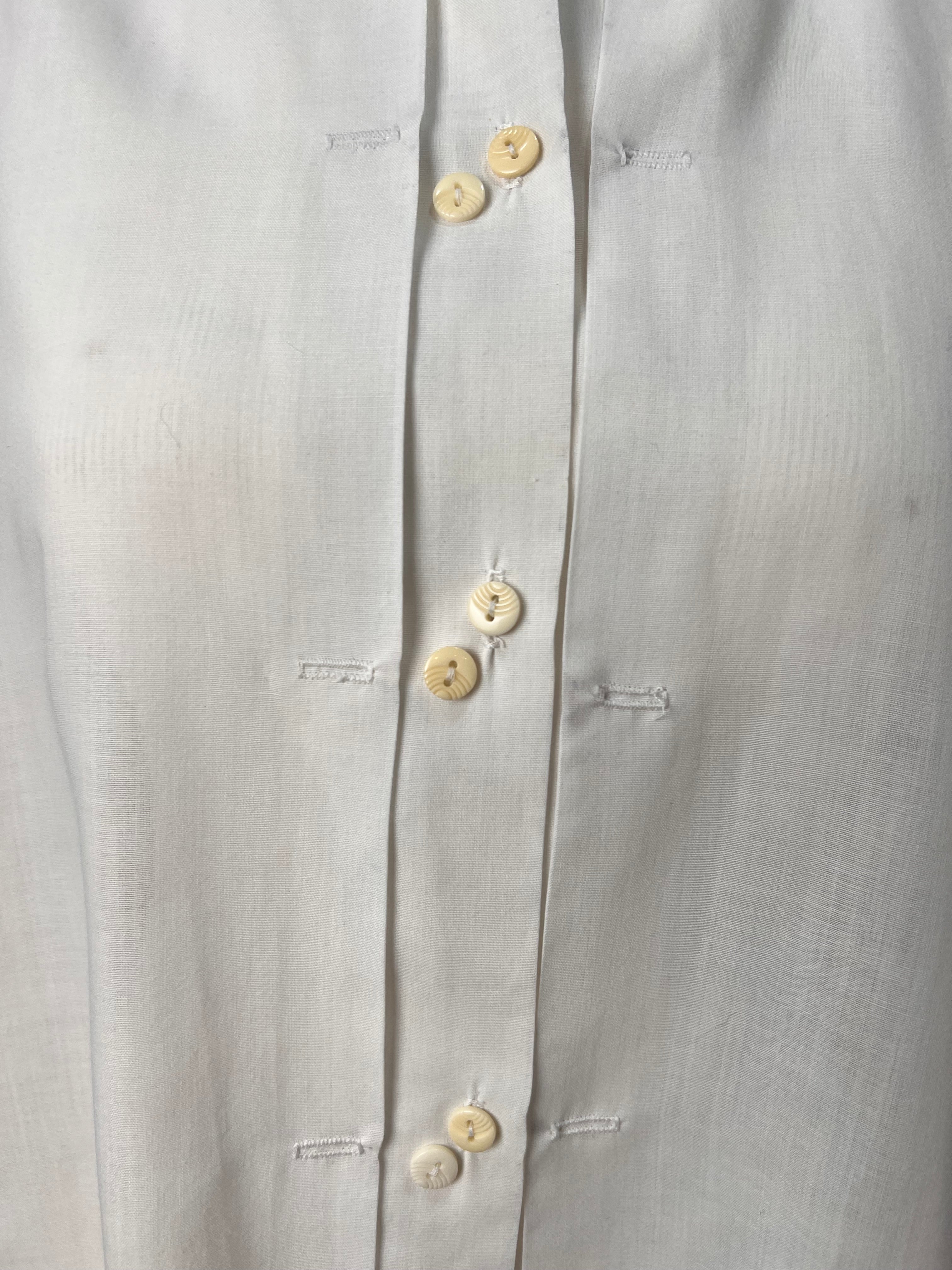 Camisa Oversized  Branca  Vintage — tam G