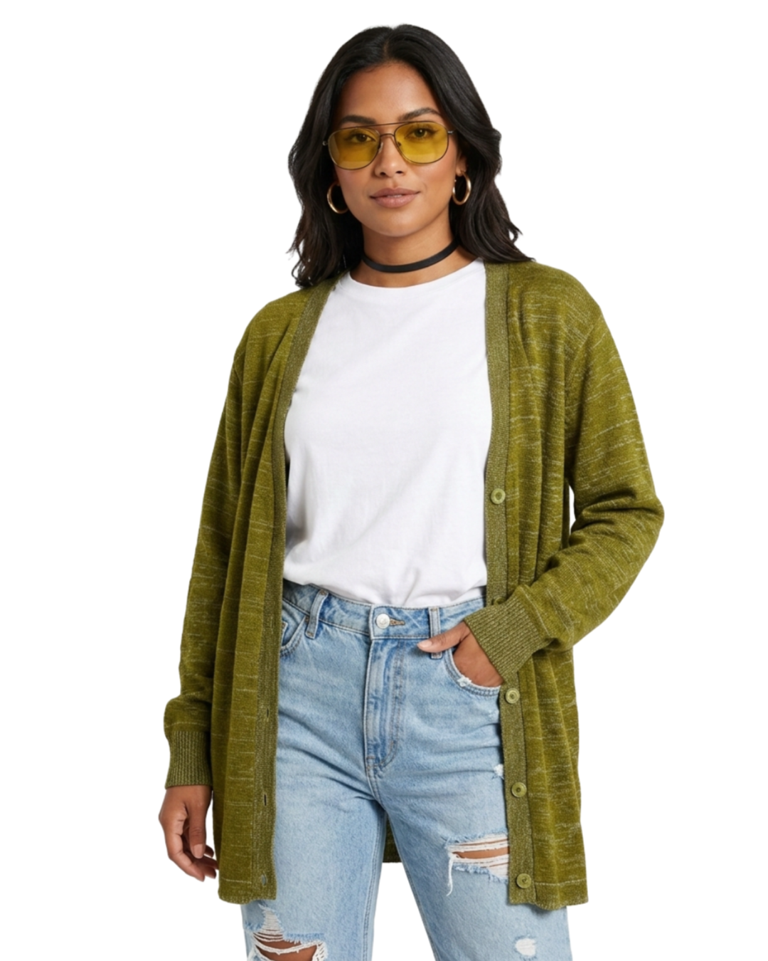 Cardigan Green - tam (M)