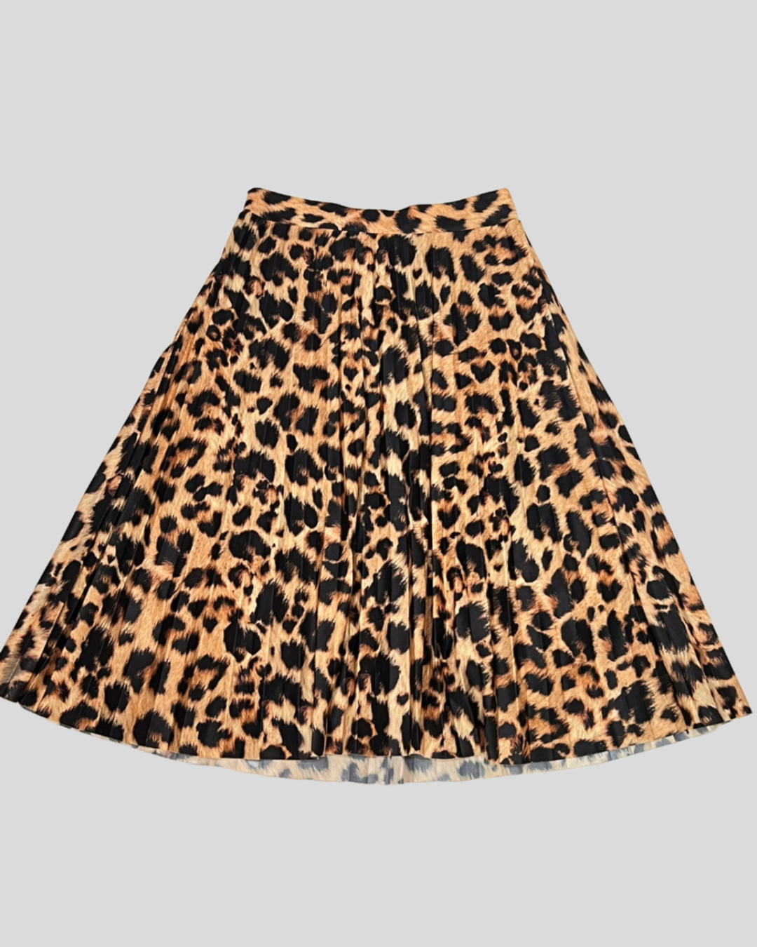Saia Plissada Animal Print — tam P\M