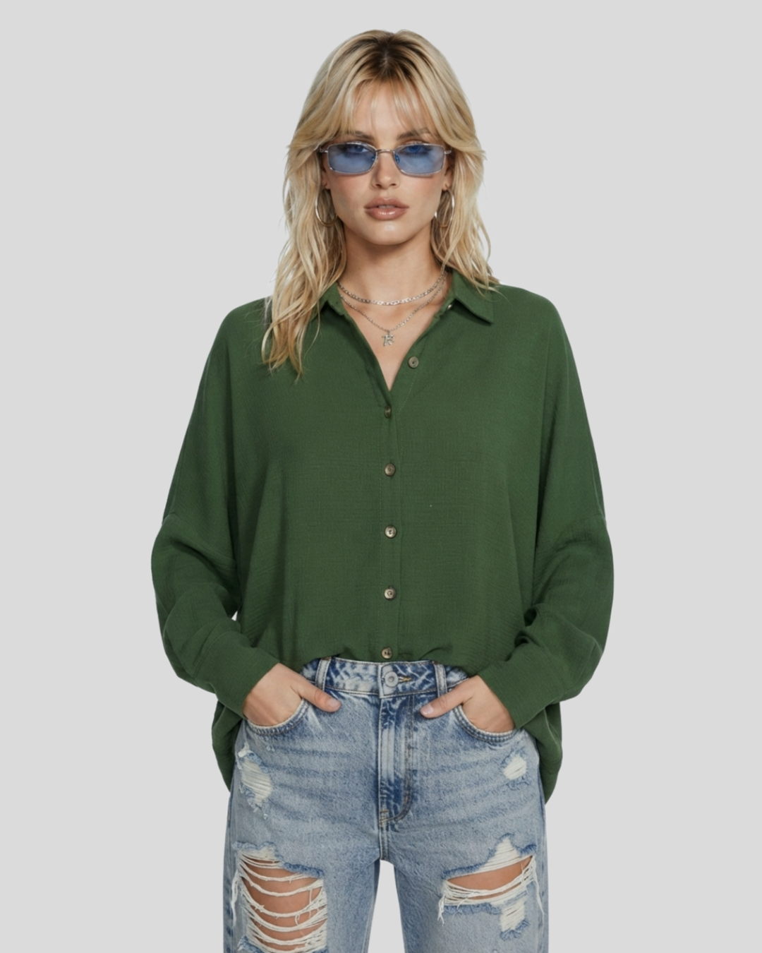 Camisa Verde — tam G