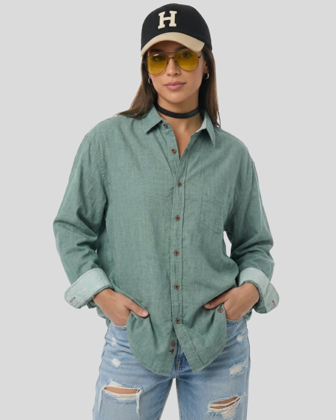 Camisa Oversized  Vila Romana —  tam PP