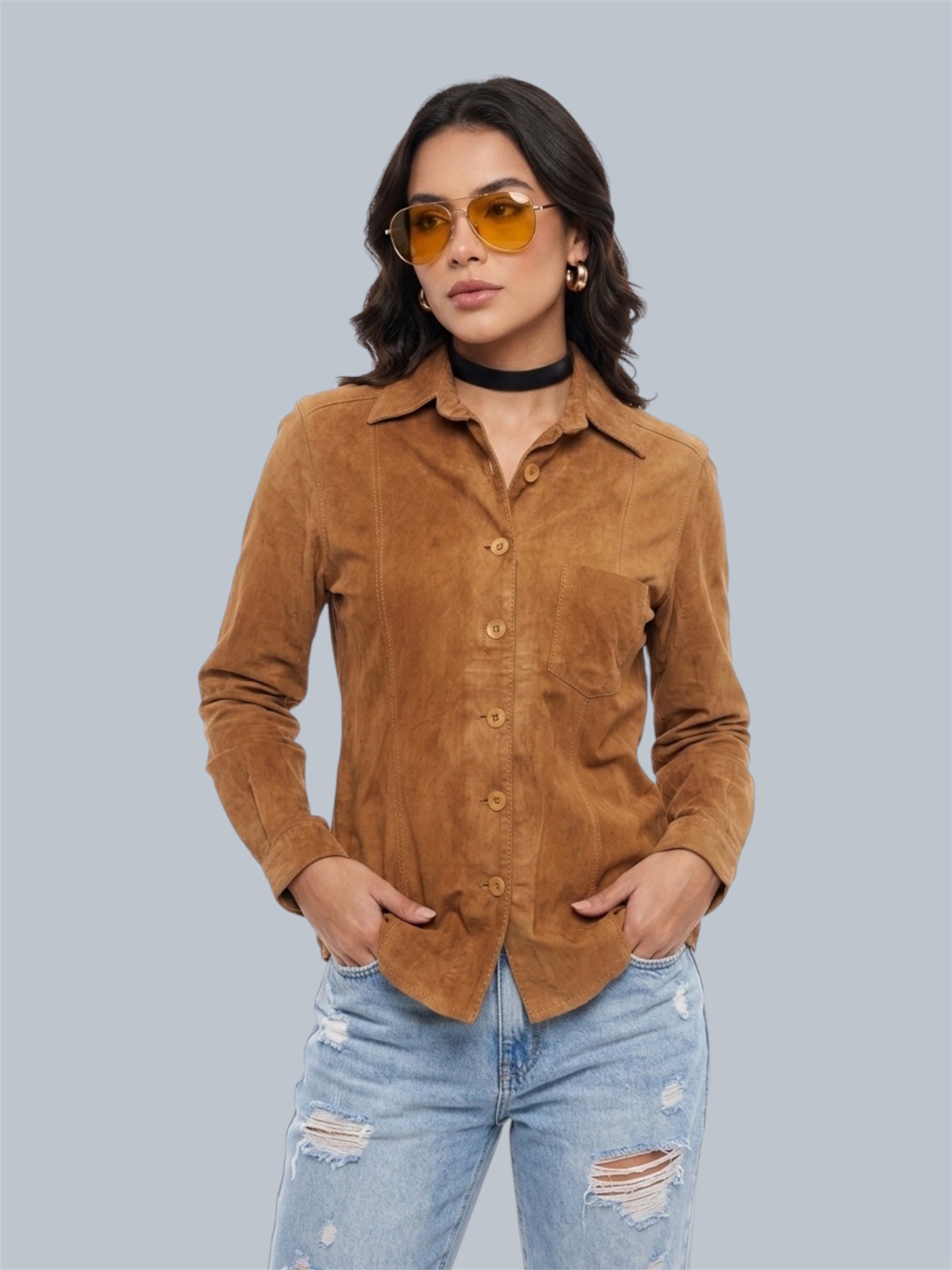 Camisa Couro Maria Bonita — tam P