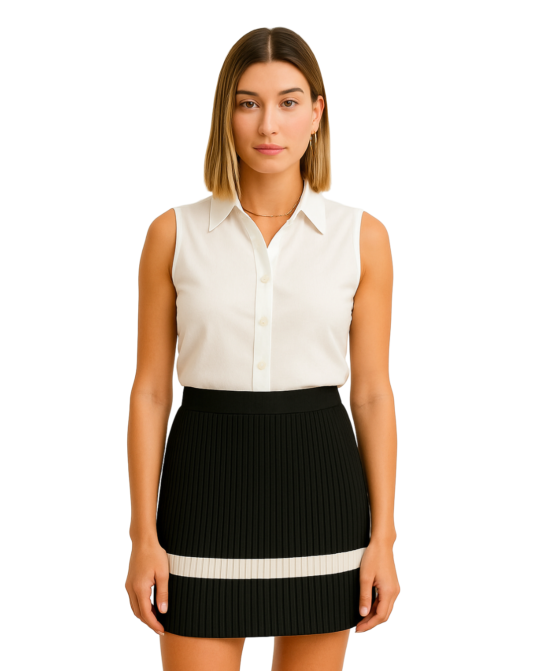 Saia Plissada - tam (44)