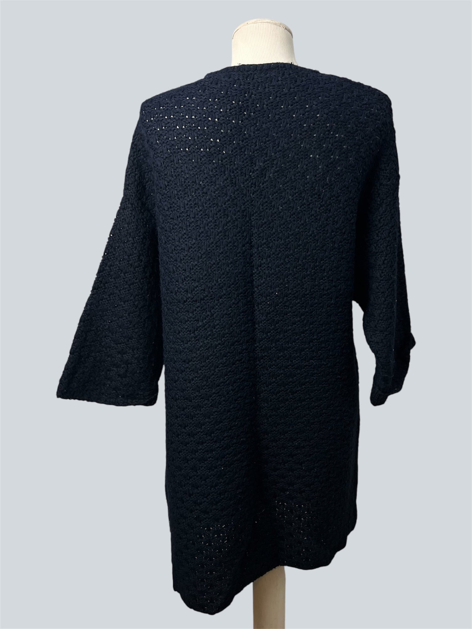 Cardigan Vintage Azul — tam G