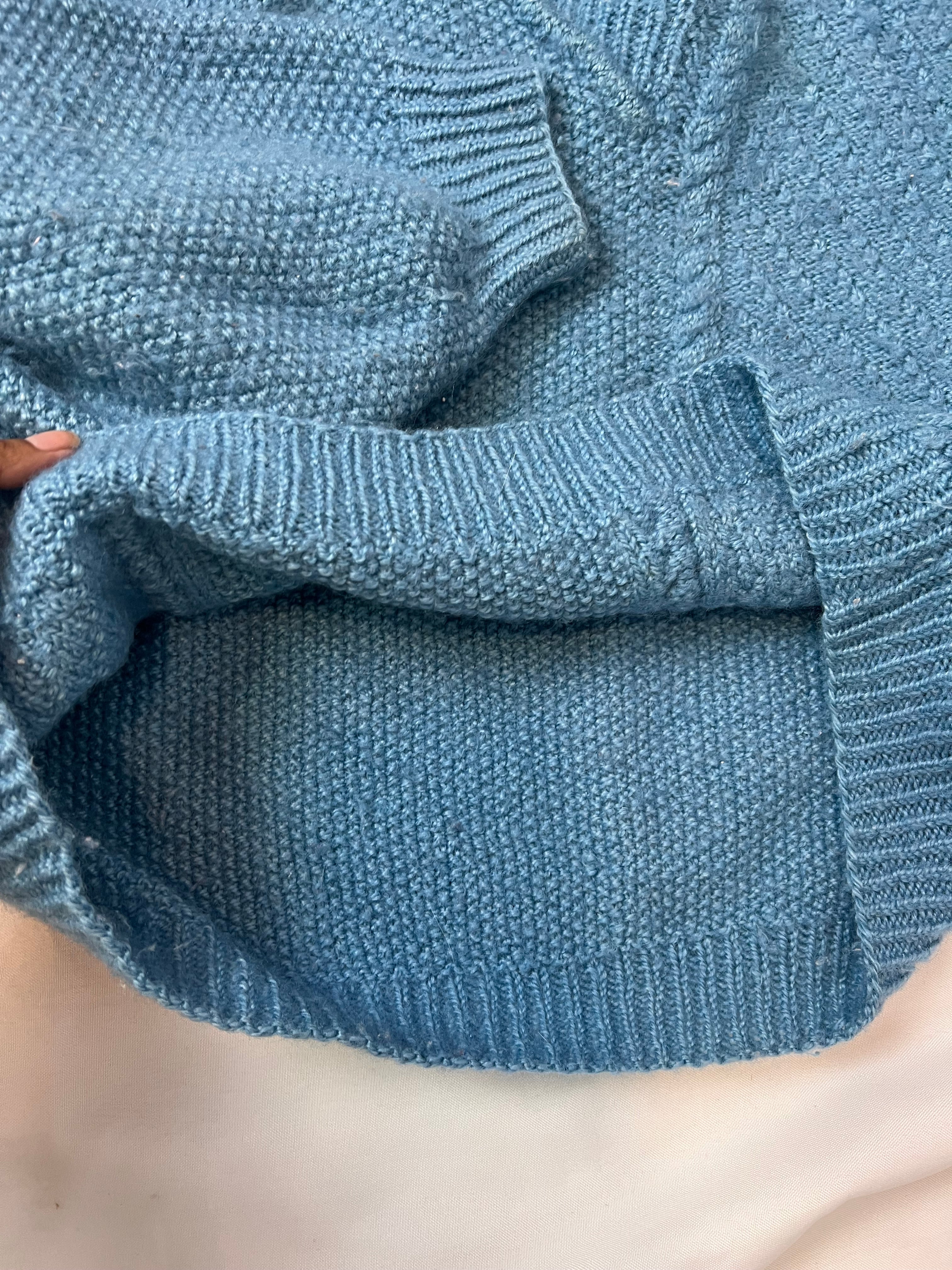 Tricô Vintage Azul - tam (P)