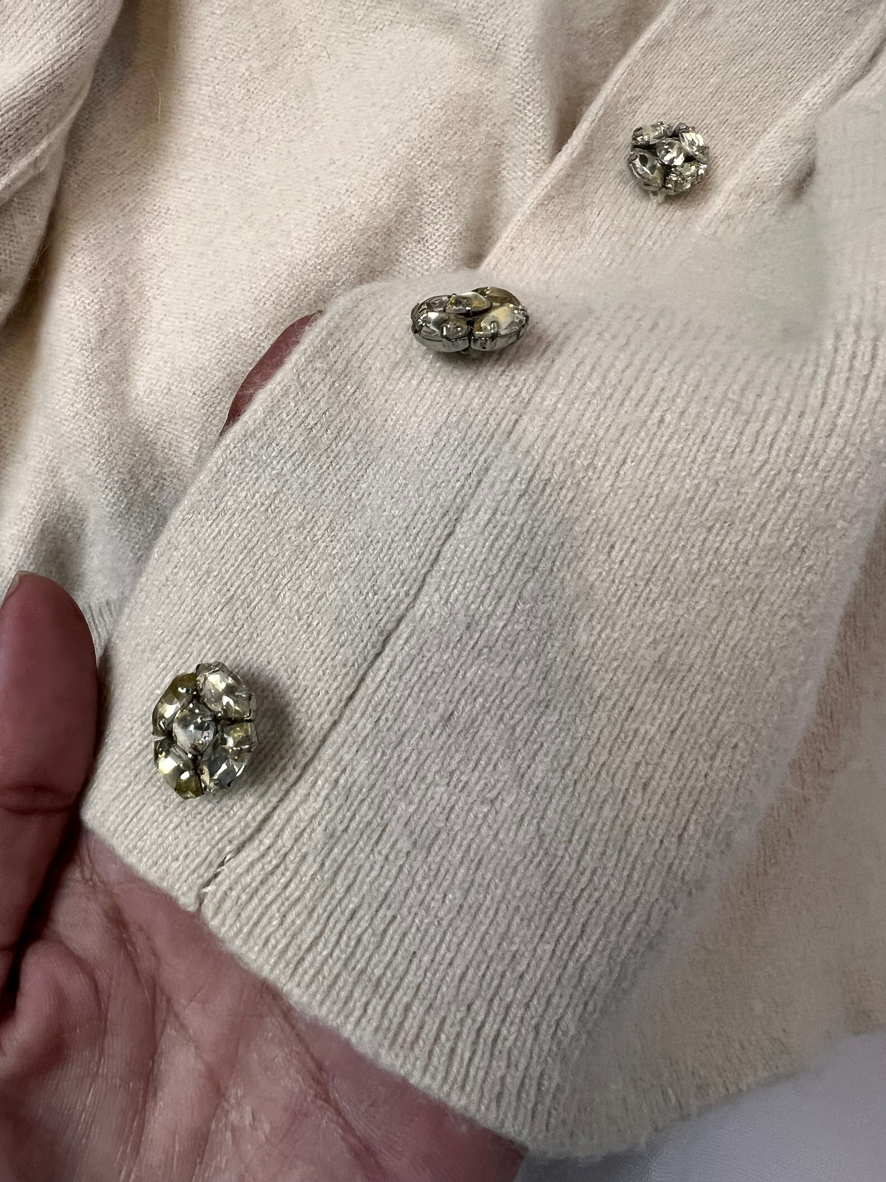 Cardigan Creme  Cashmere - tam (PP)