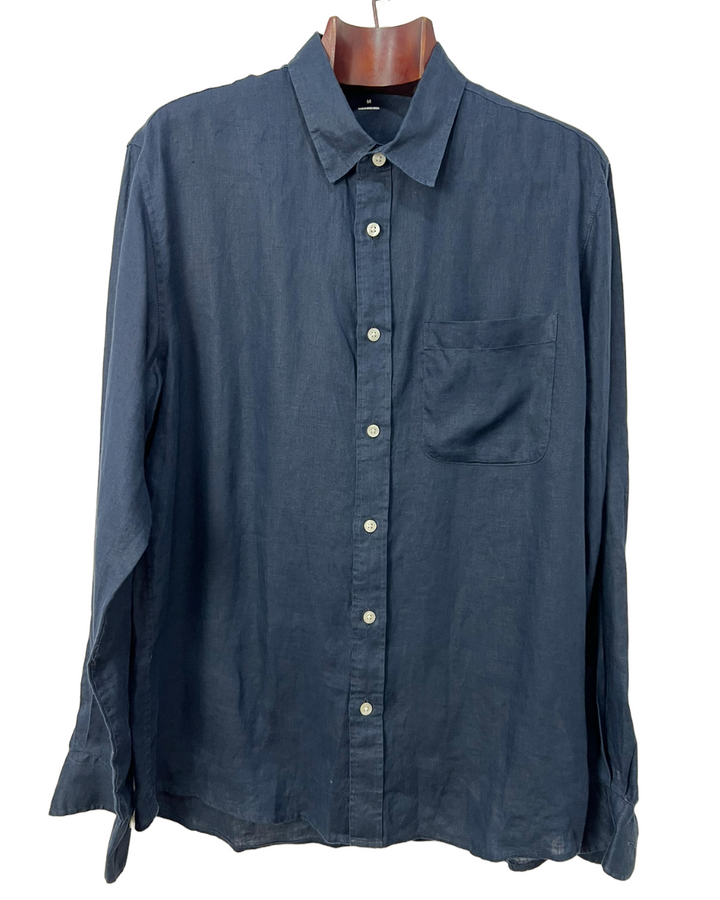 Camisa Oversized Blue Linho - tam (M)