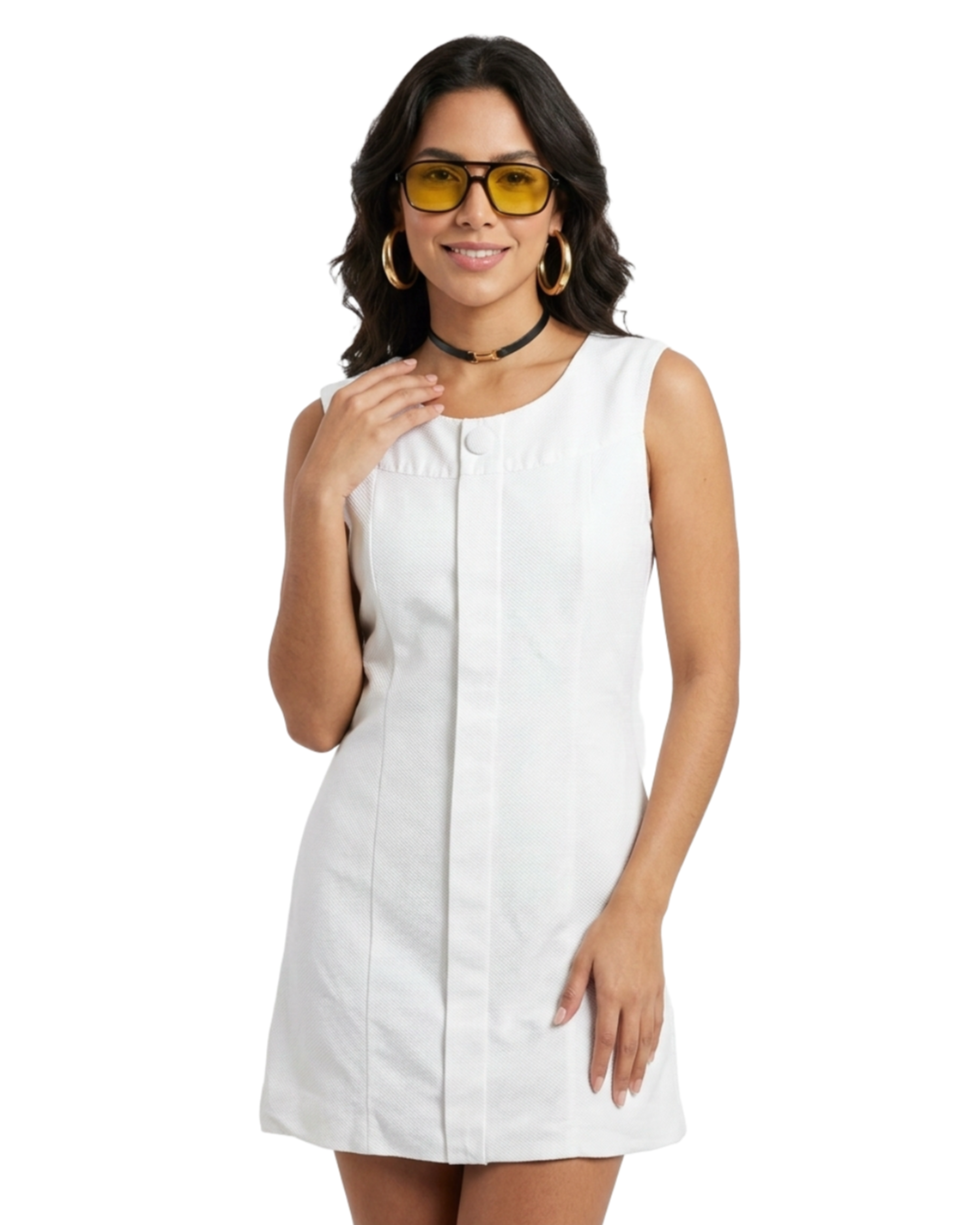 Vestido Branco laço -  tam (P)