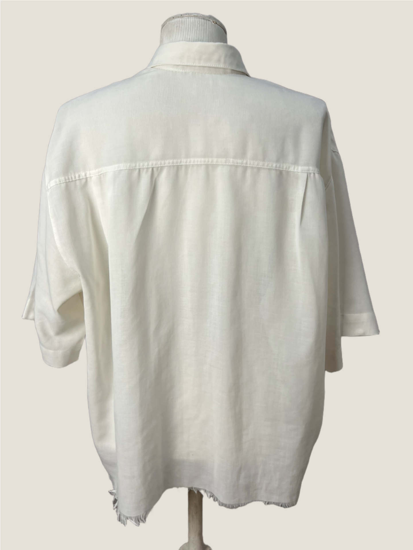 Camisa Oversized Alfaiataria Branca — tam G