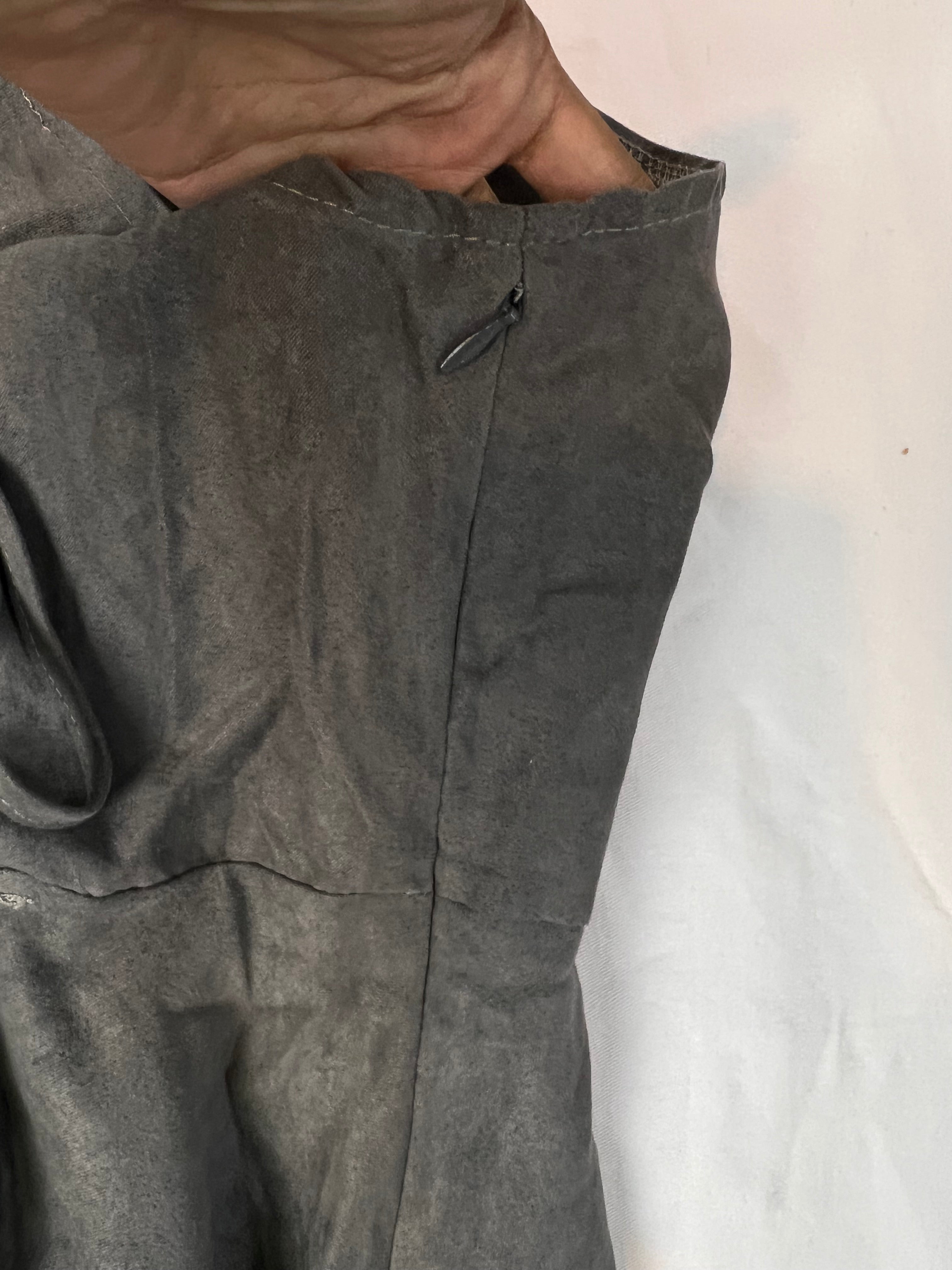 Vestido Gola Cinza -  tam (P)