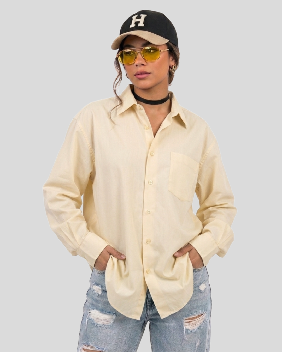 Camisa Oversized  Emporio C —  tam P