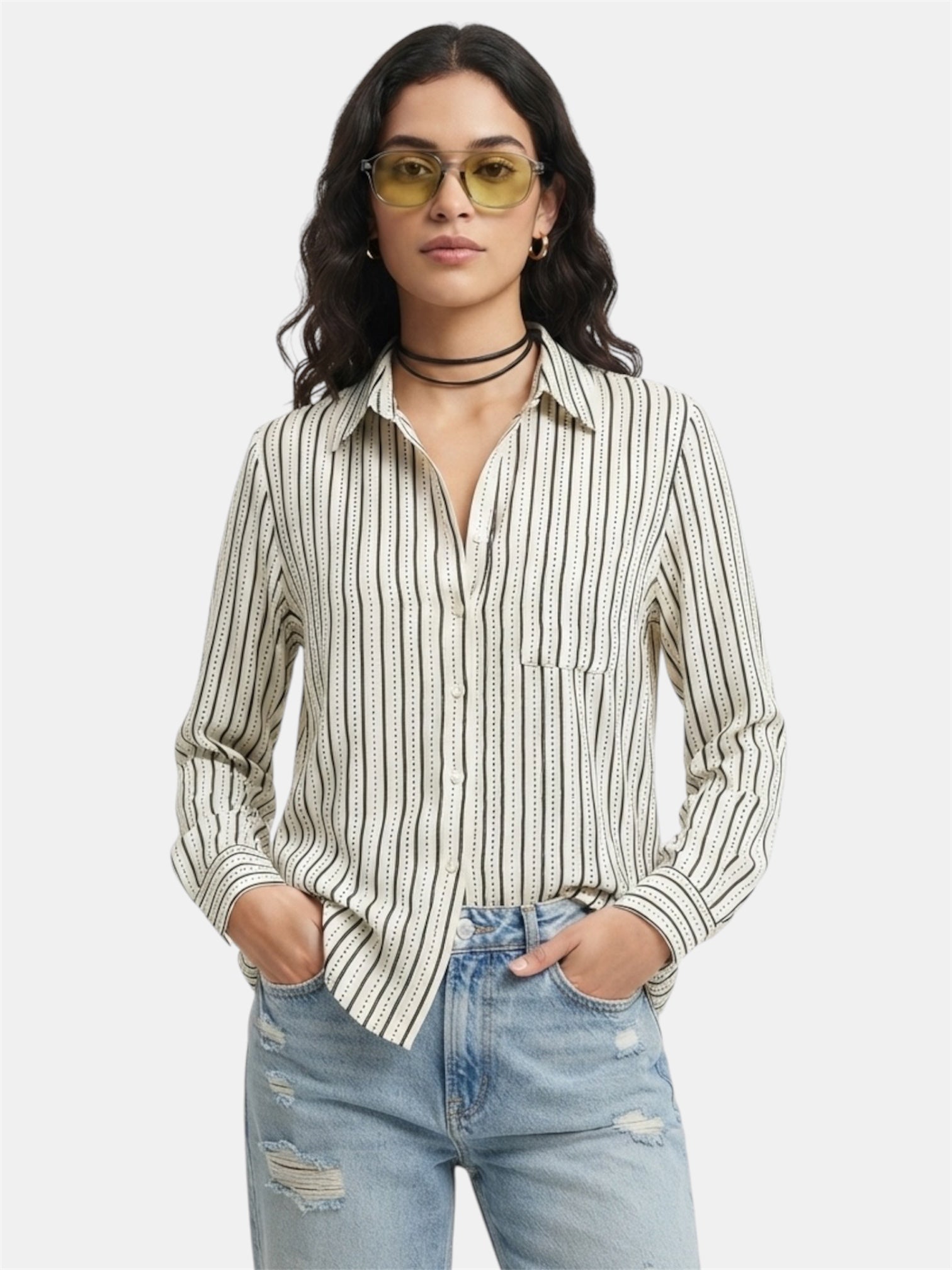 Camisa Cortelle Listras   — tam P