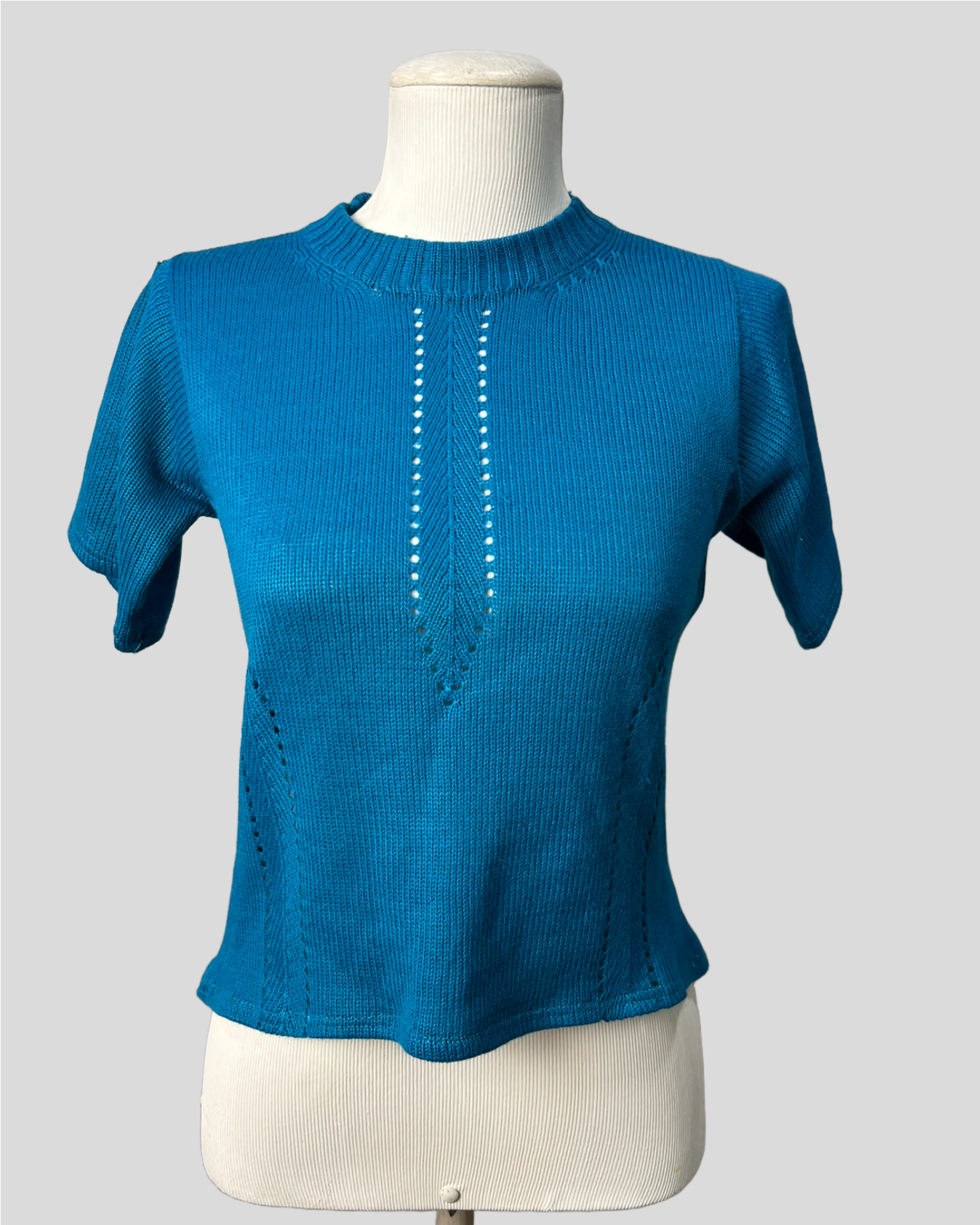 Camiseta Tricô blue — tam P