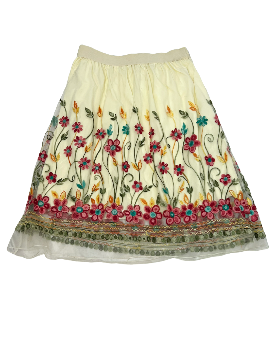 Saia Flores Tule - tam (M)