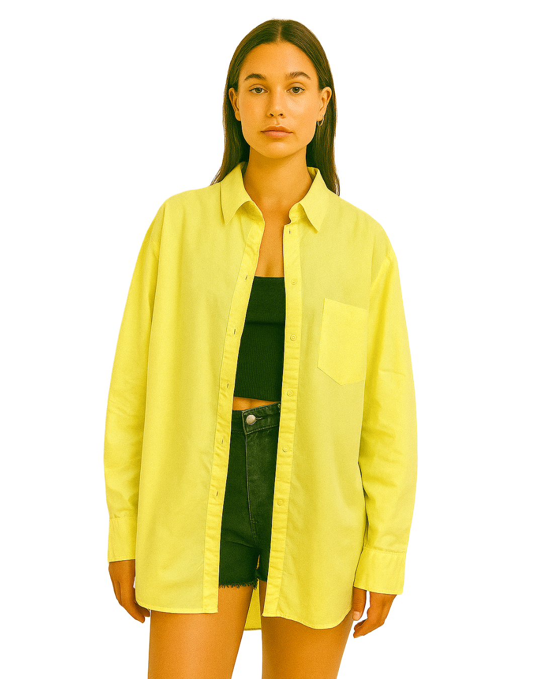 Camisa Oversized amarelo sol - tam (P)