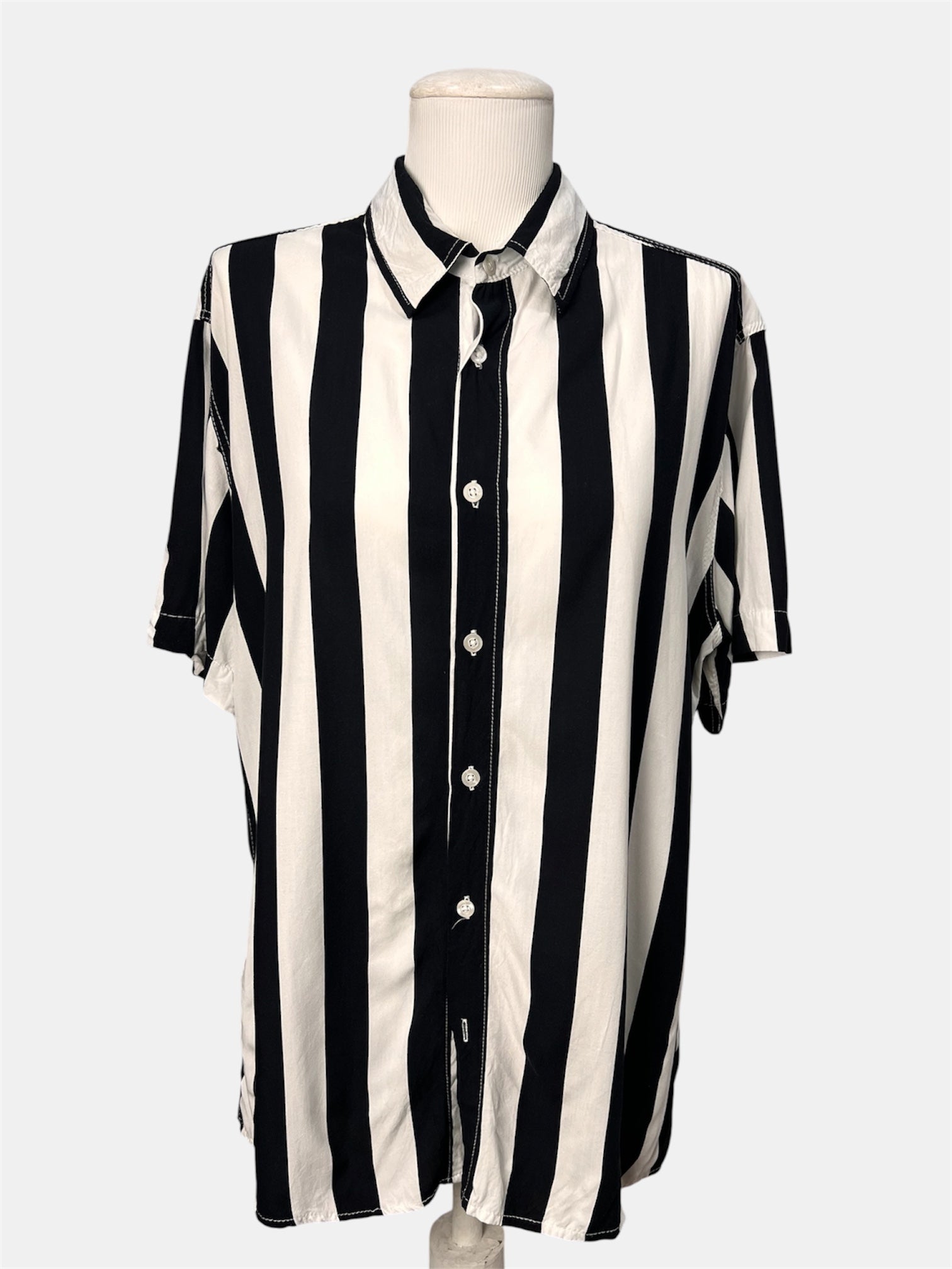 Camisa Oversized Listras— tam G
