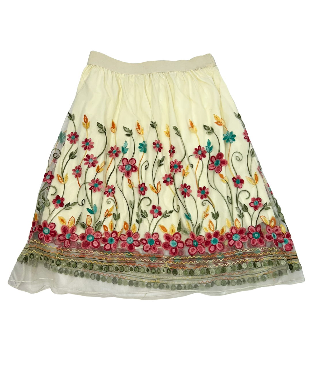 Saia Flores Tule - tam (M)