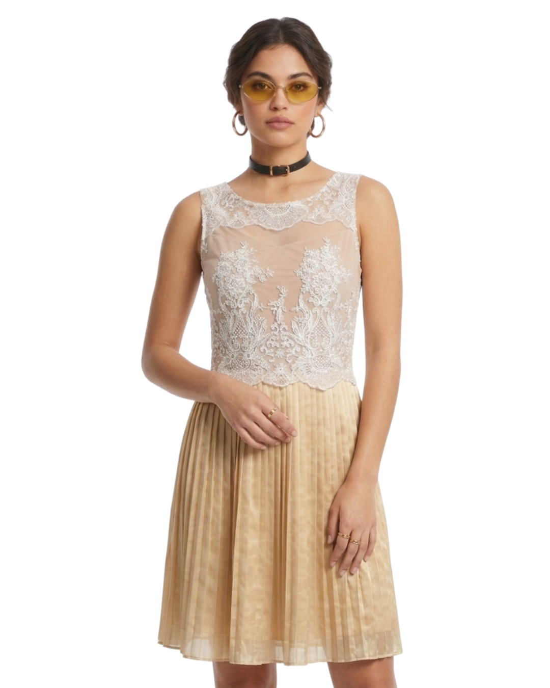 Vestido  Renda Nude -  tam (P)