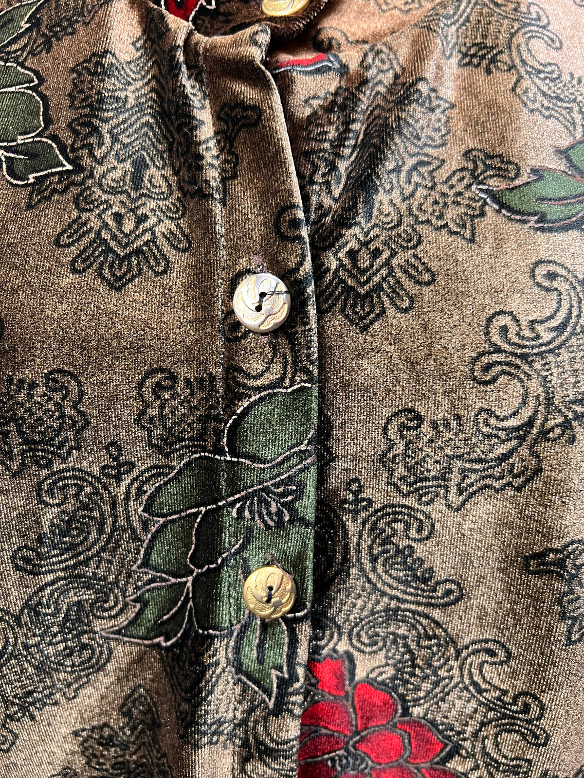 Camisa Vintage Veludo — tam G