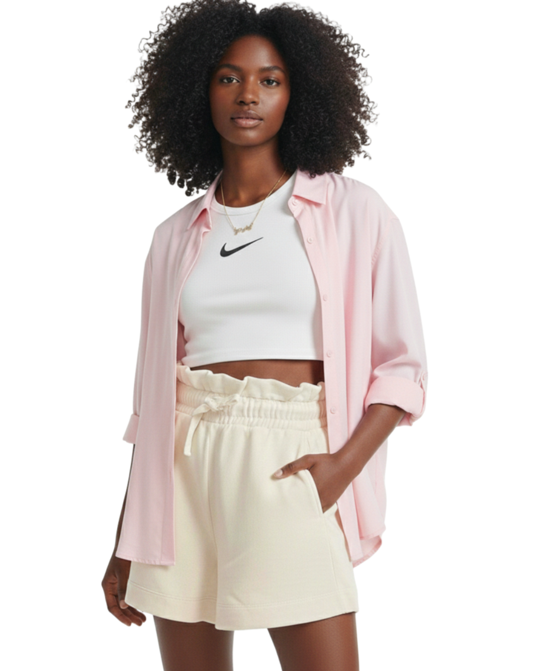 Camisa Emporio Colombo rosa - tam (M)