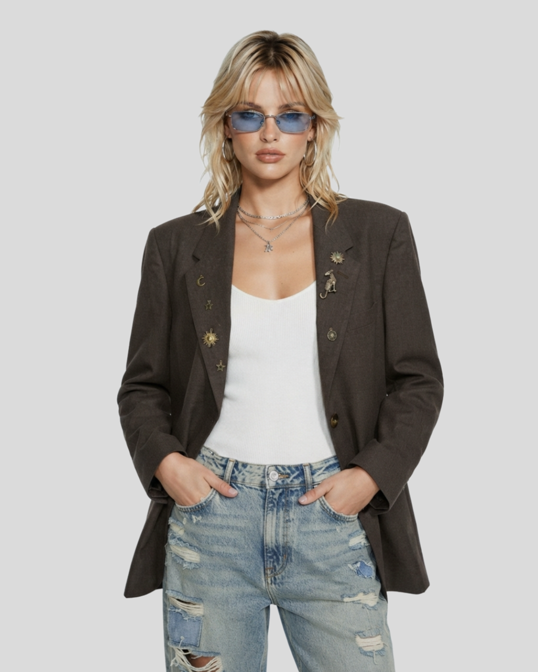 Blazer Oversized Estilizado Veneto — tam G