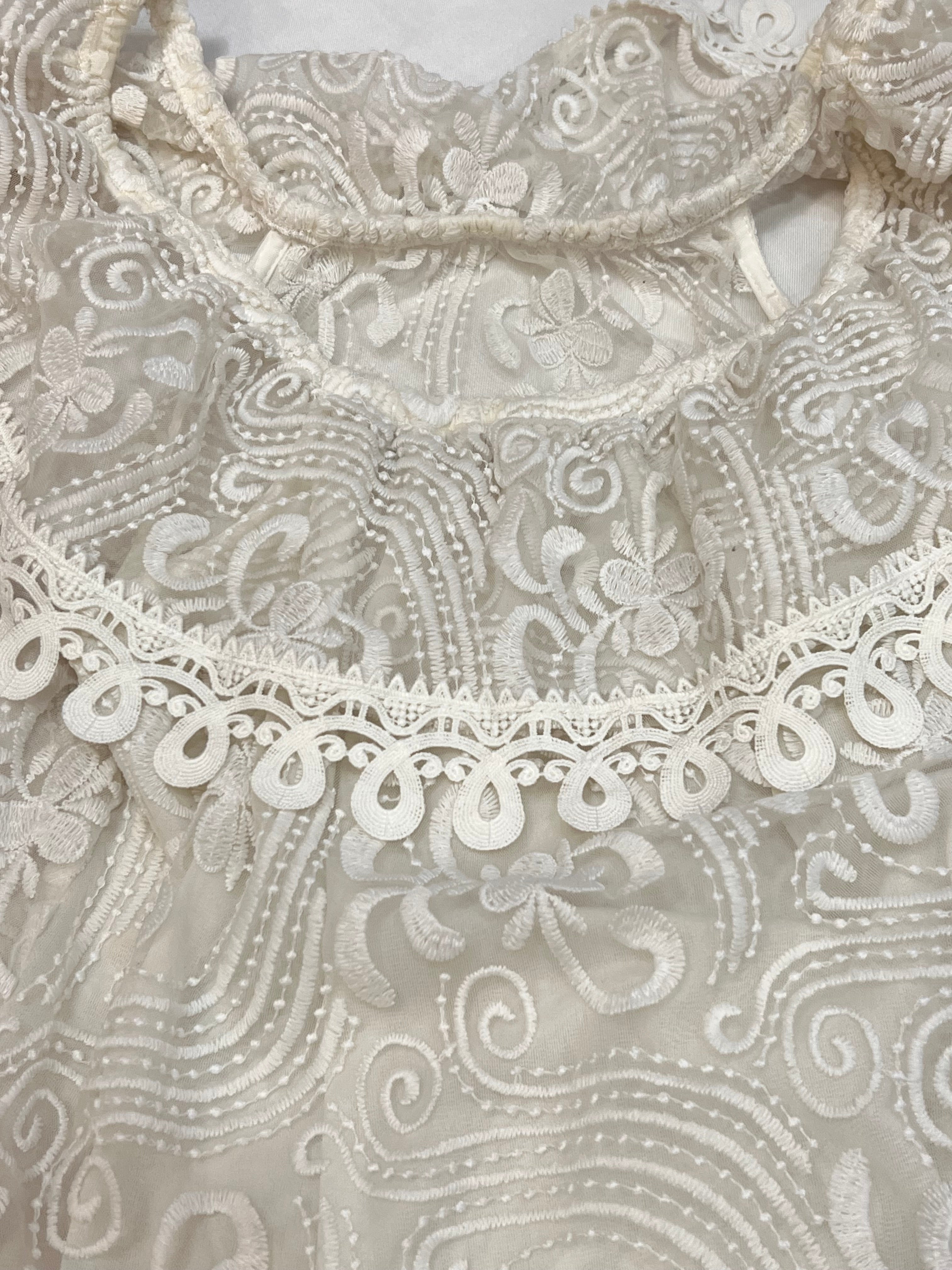 Top renda branca -  tam (M)