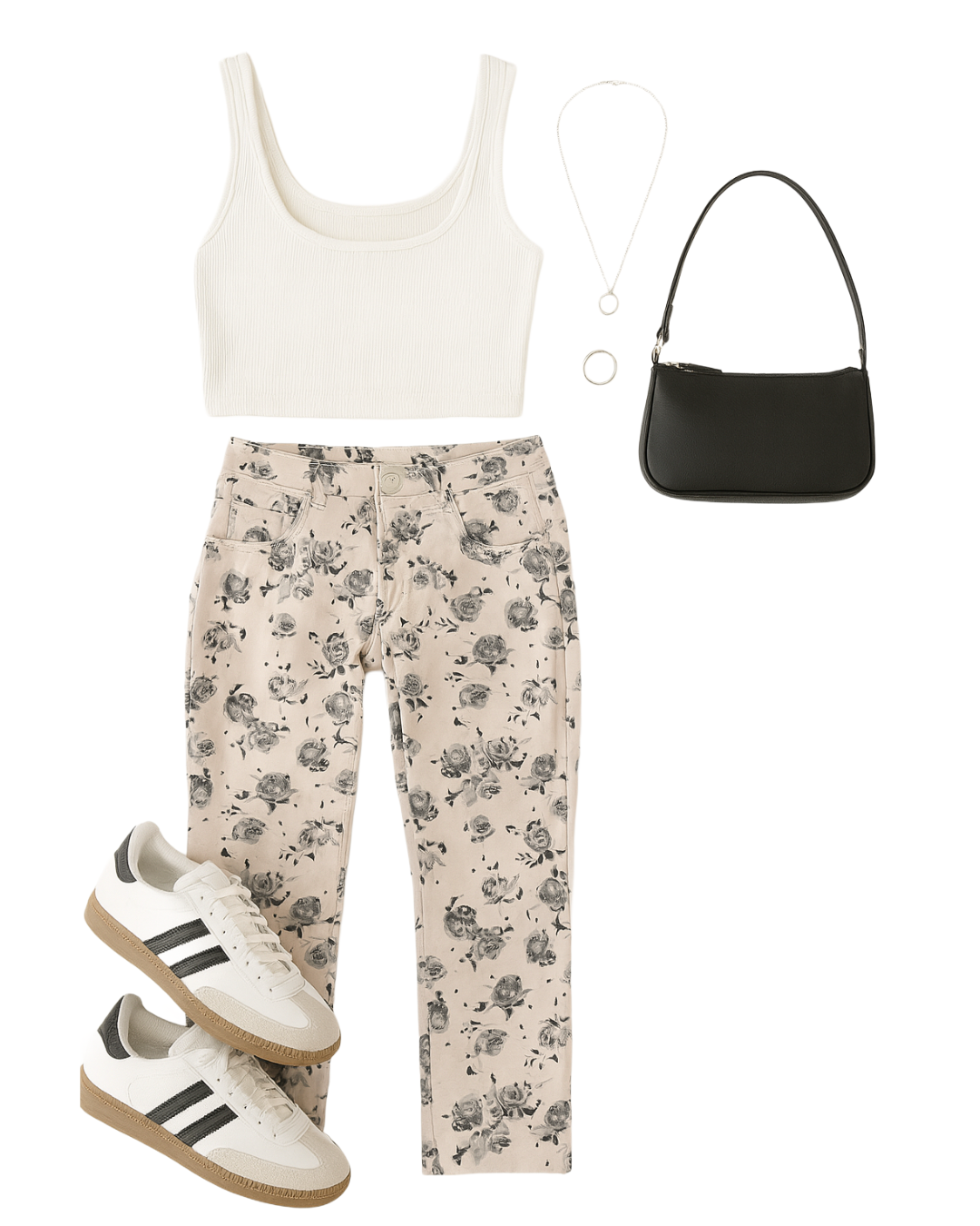 Calça flores - tam (44)