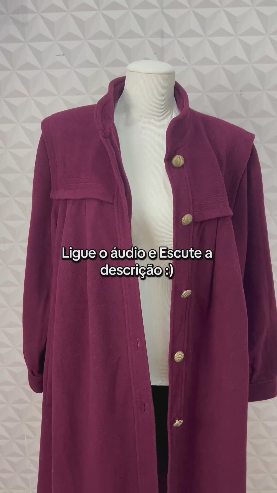 Sobretudo Importado Vintage - tam (P)